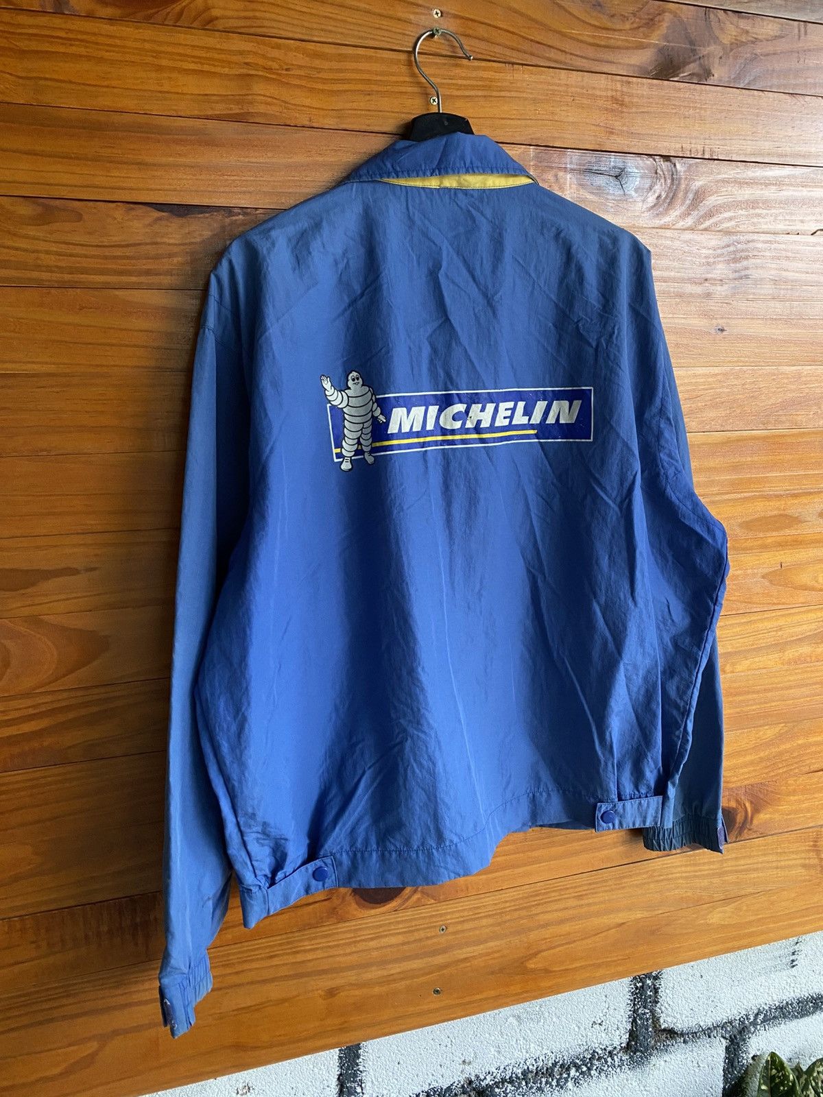 Vintage Vintage Michelin Blue Work Jacket Bibendum Logo Made Japan Size US L / EU 52-54 / 3 - 11 Thumbnail
