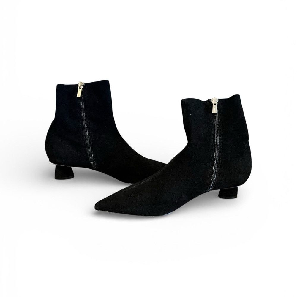 Robert Clergerie Clergerie “Sage” Black Stretch Suede Sock Booties EU 38 NEW Size US 7.5 / IT 37.5 - 5 Thumbnail