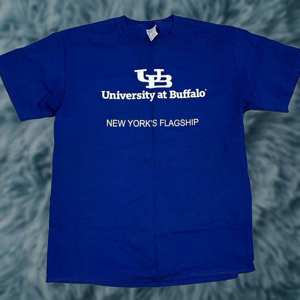 Vintage UB University Tshirt L Blue Men Regular Size Large Shirts Size US L / EU 52-54 / 3 - 1 Thumbnail