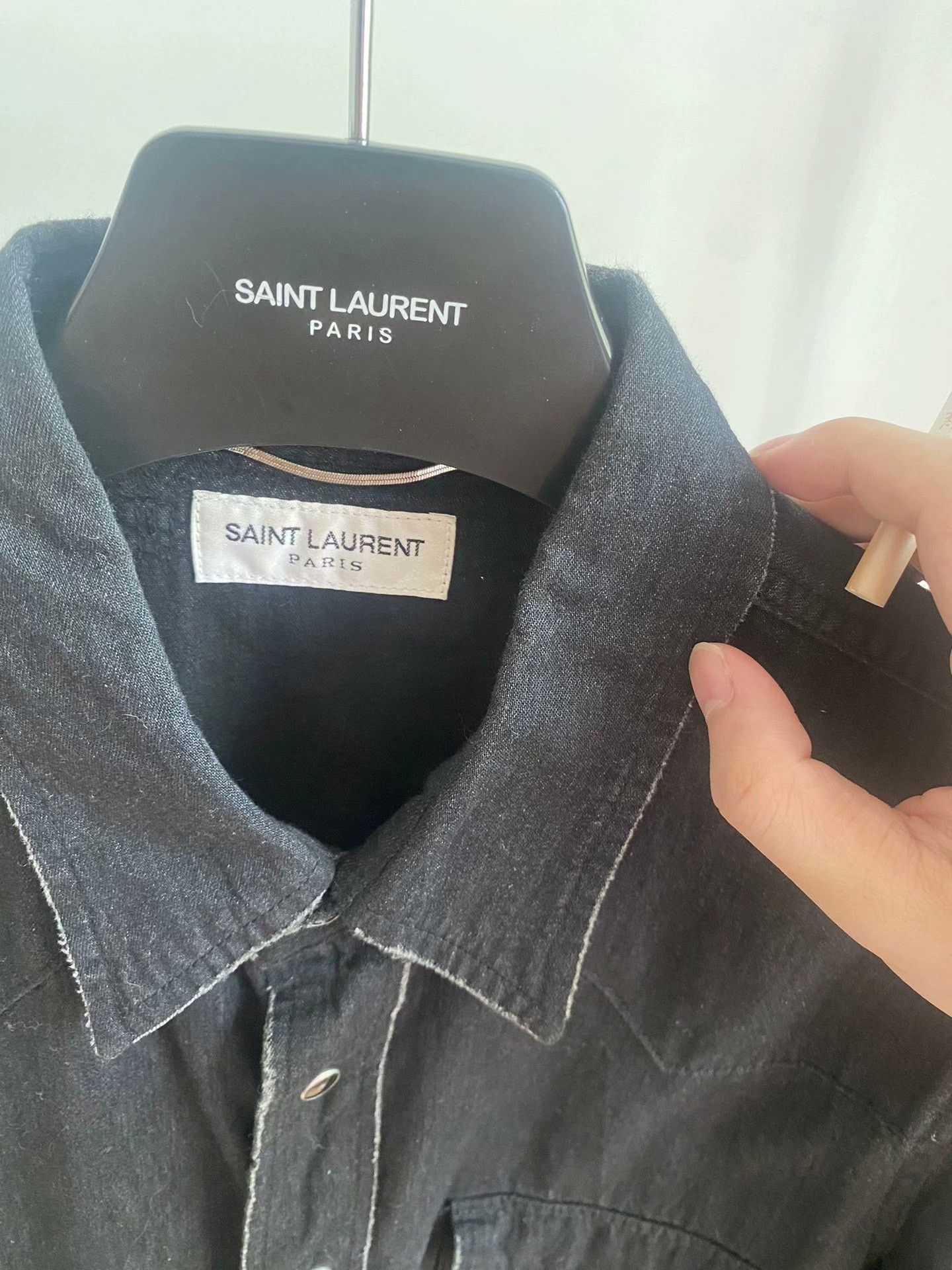 Saint Laurent Paris Saint Laurent 16SS Cat Eye Tassel Shirt Size US M / EU 48-50 / 2 - 3 Thumbnail