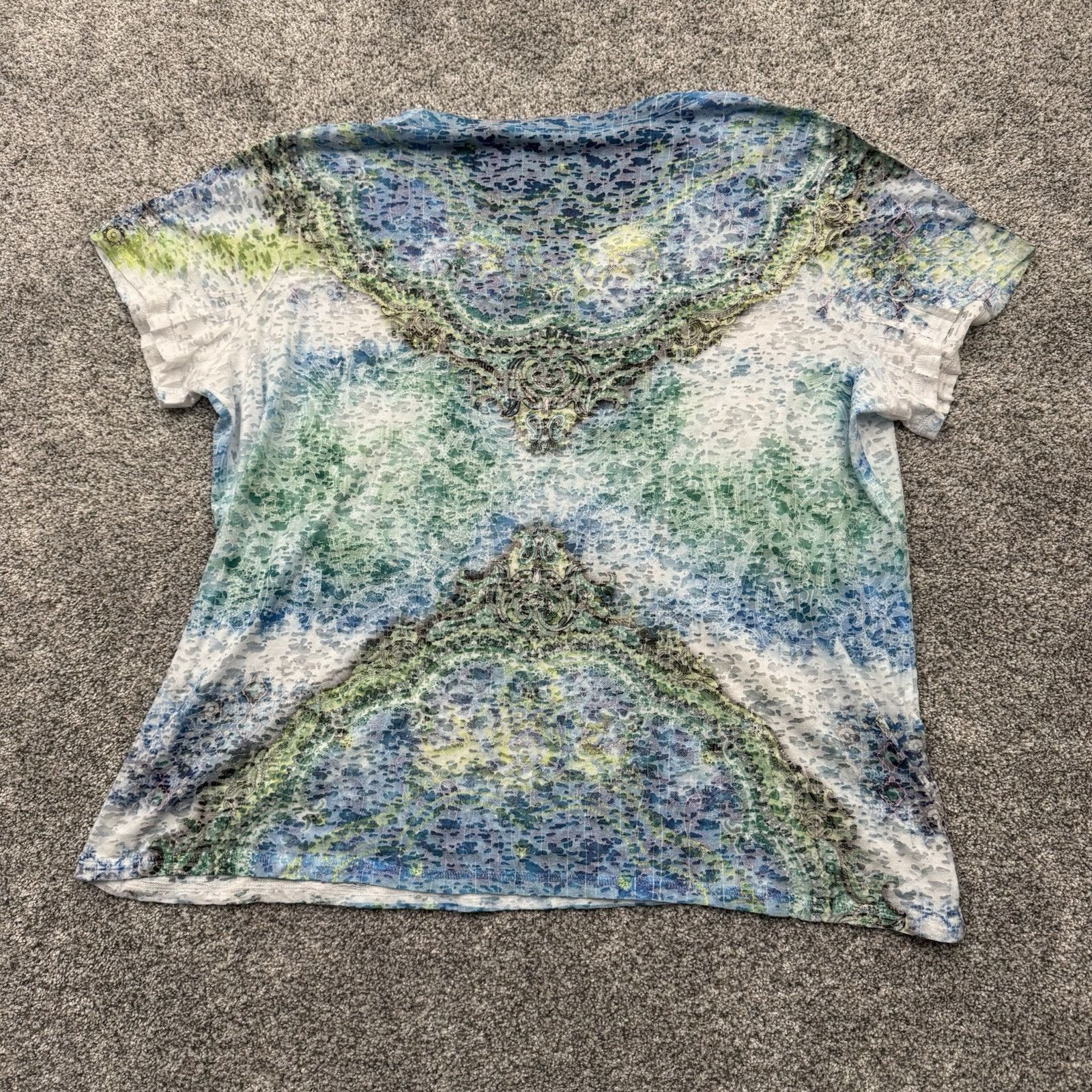 Other Cato Top Women 18 Plus Boho Rhinestones Embellished Ethereal Size XXL / US 16-18 / IT 52-54 - 7 Thumbnail