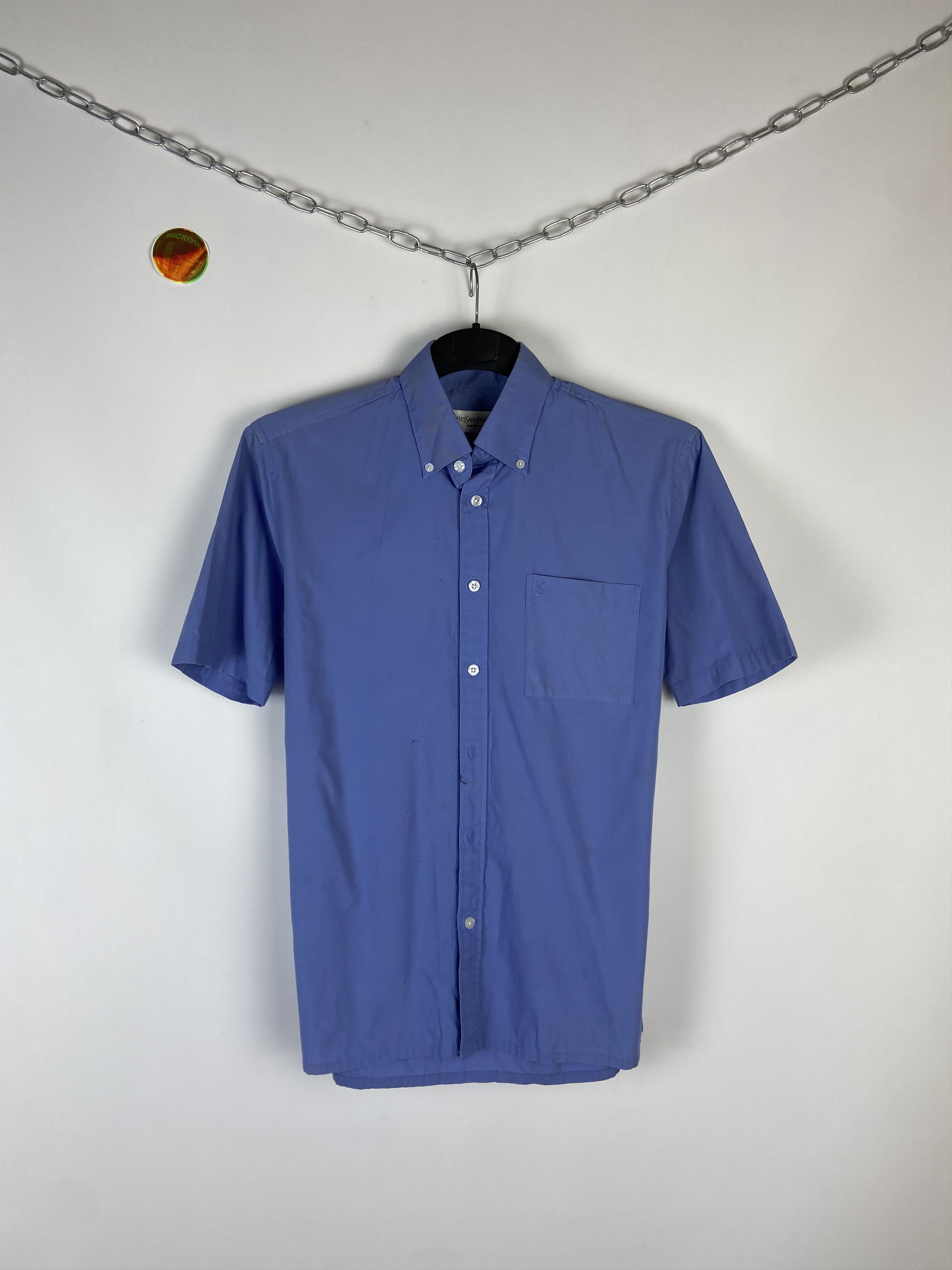 Vintage Vintage Yves Saint Laurent Ysl Pour Homme Shirt Size US M / EU 48-50 / 2 - 1 Thumbnail