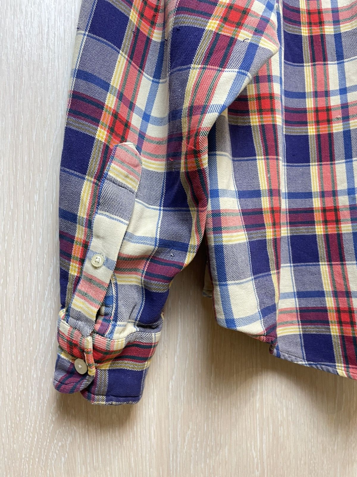 Yves Saint Laurent Vintage Ysl Yves Saint Laurent Flannel Shirt Size US L / EU 52-54 / 3 - 15 Thumbnail