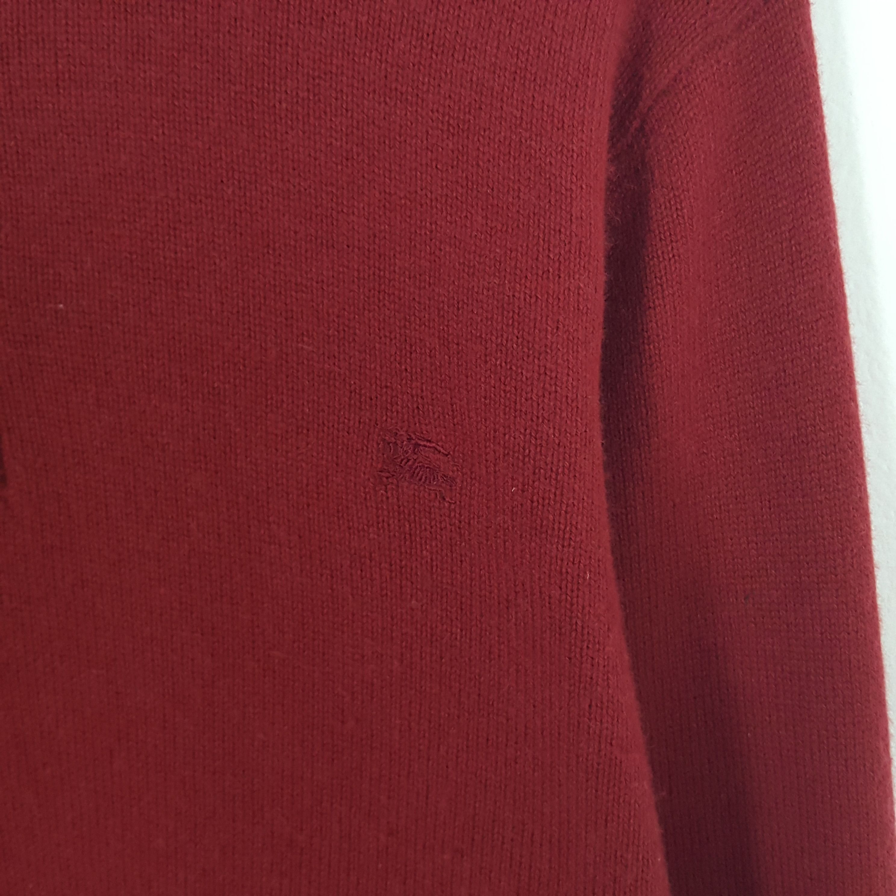 Burberry × Vintage Vintage Burberry London Custom Art Logo Knitwear Sweater Size US L / EU 52-54 / 3 - 4 Thumbnail