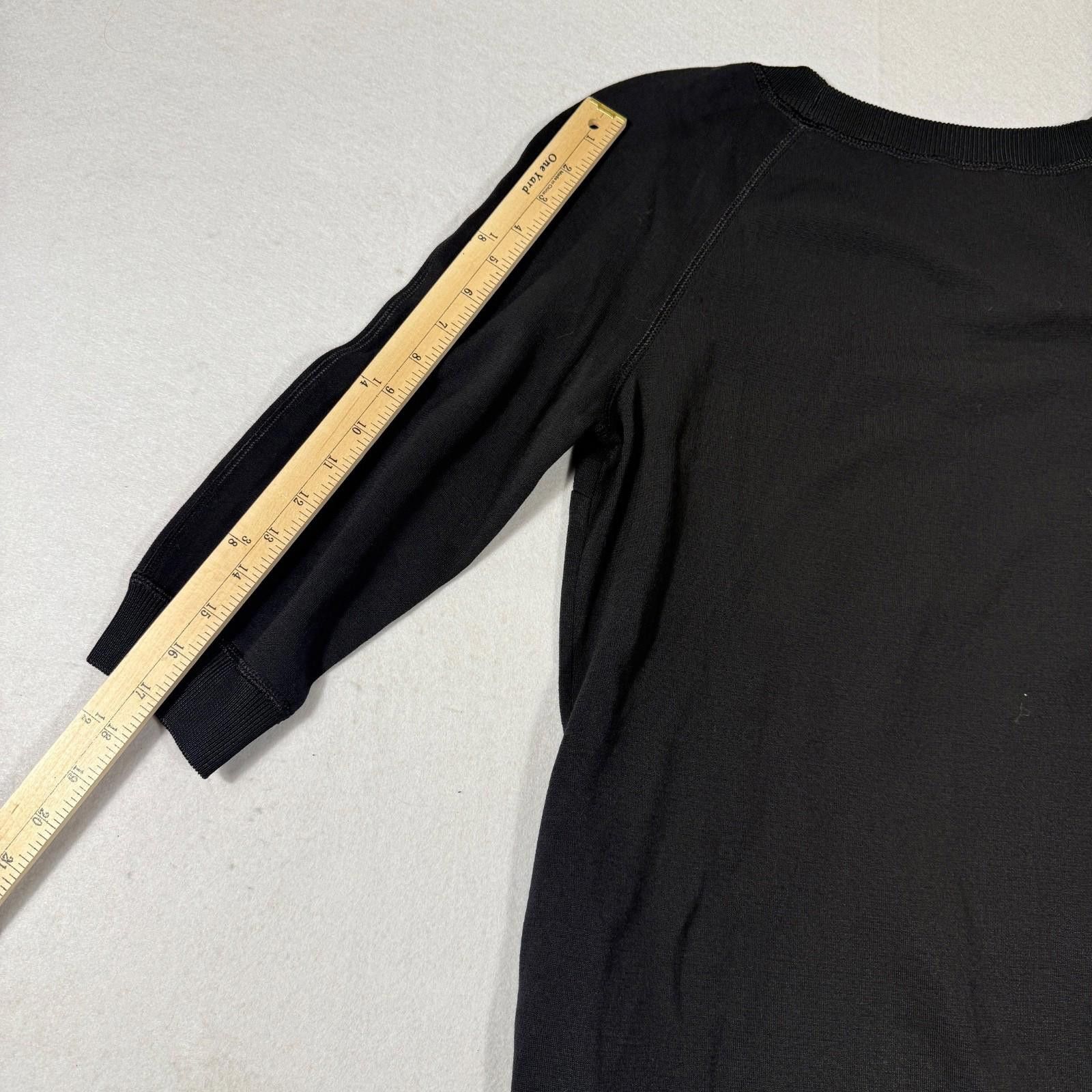 St. John St. John Essentials Size 10 Black Knit Dress 3/4 Sleeve Size L / US 10 / IT 46 - 9 Thumbnail
