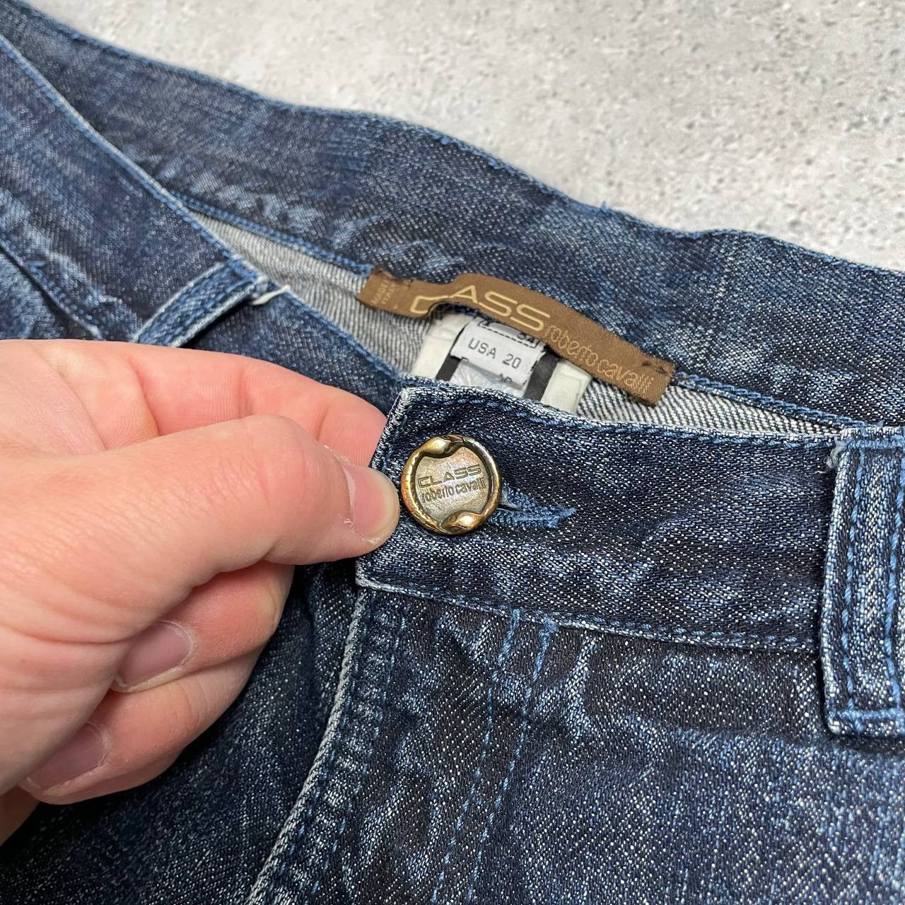 Designer × Roberto Cavalli × Vintage Vintage Roberto Cavalli Class Straight Fit Jeans Size W37 Size US 37 - 6 Thumbnail