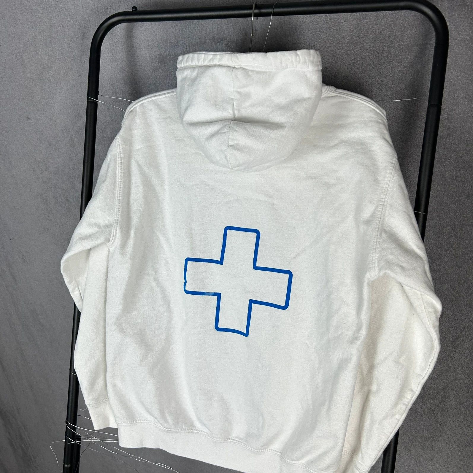 Designer × Places + Faces Places + Faces hoodie big logo print spellout white hoodie Size US S / EU 44-46 / 1 - 7 Thumbnail