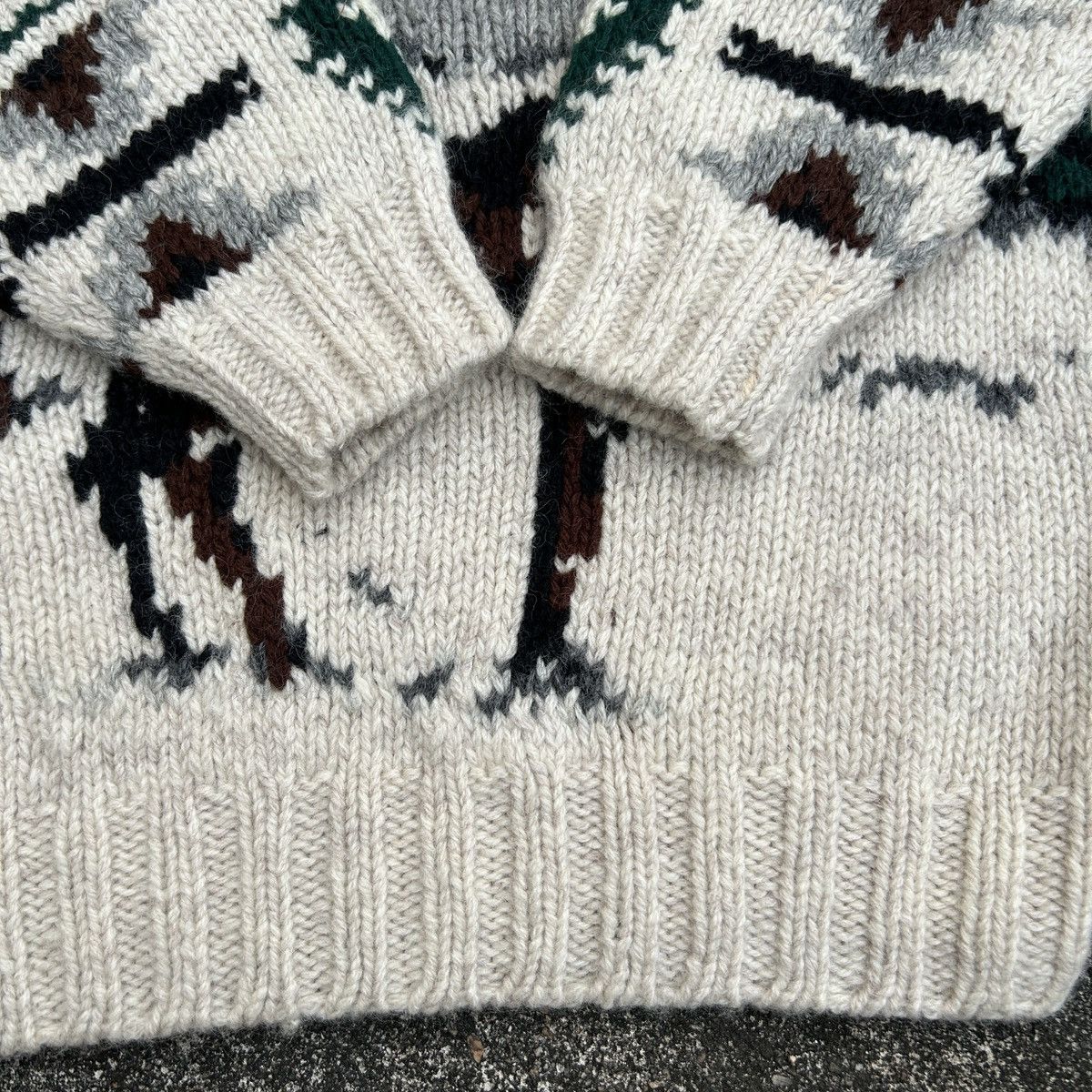 RRL Ralph Lauren Vintage90s Polo Ralph Lauren KnitSweater Deer in a Landscape Size US S / EU 44-46 / 1 - 5 Thumbnail