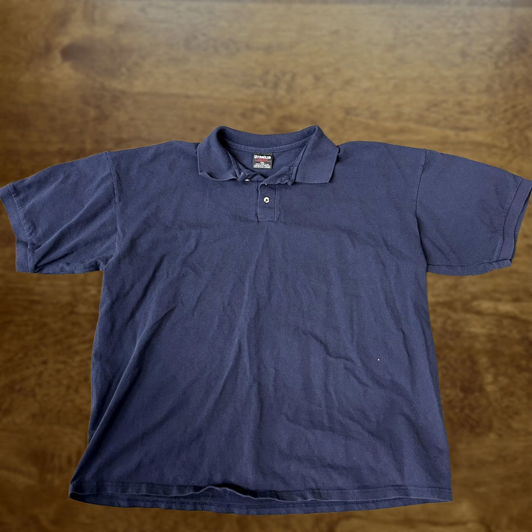 Vintage UltraClub Collection Polo Shirt Mens 2XL Navy Blue Pique Short Sleeve Casual Shirt Size US XXL / EU 58 / 5 - 1 Thumbnail