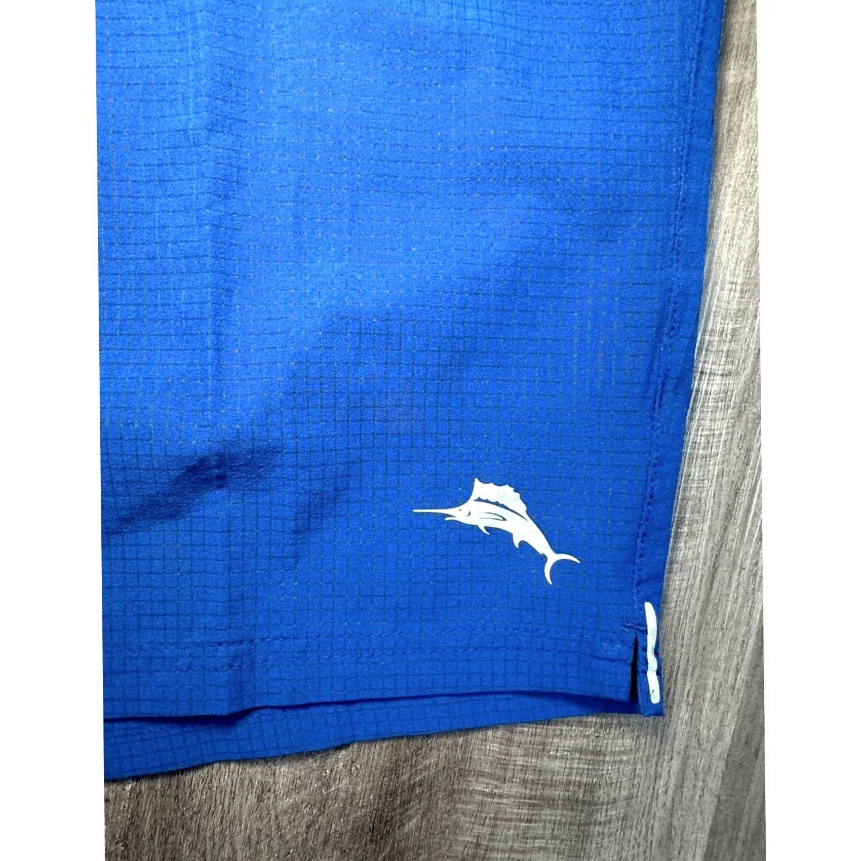 Tommy Bahama VINTAGE Tommy Bahama Island Zone Monterey Coast Cobalt Haze Lined Hybrid Shorts 5XLB Mens Big 5X Blue Pants Shorts Size US 39 - 4 Thumbnail