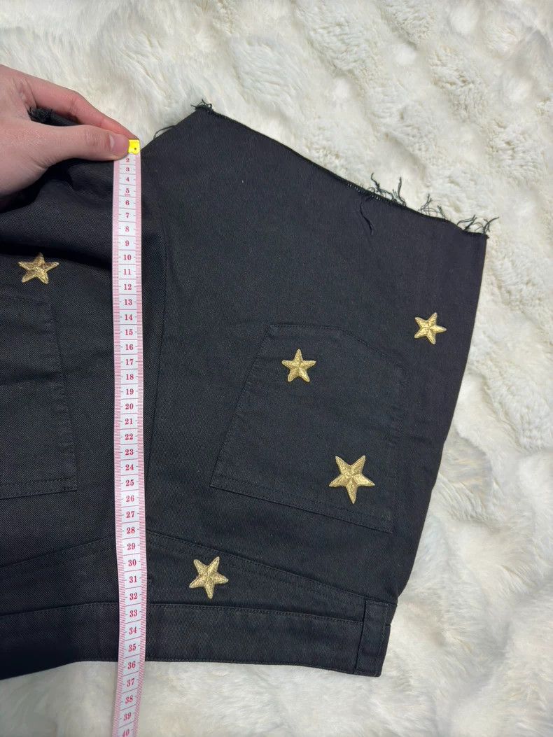 Yves Saint Laurent saint laurent size f38 Star Embroidered Women's Denim Short Size 37" - 8 Thumbnail