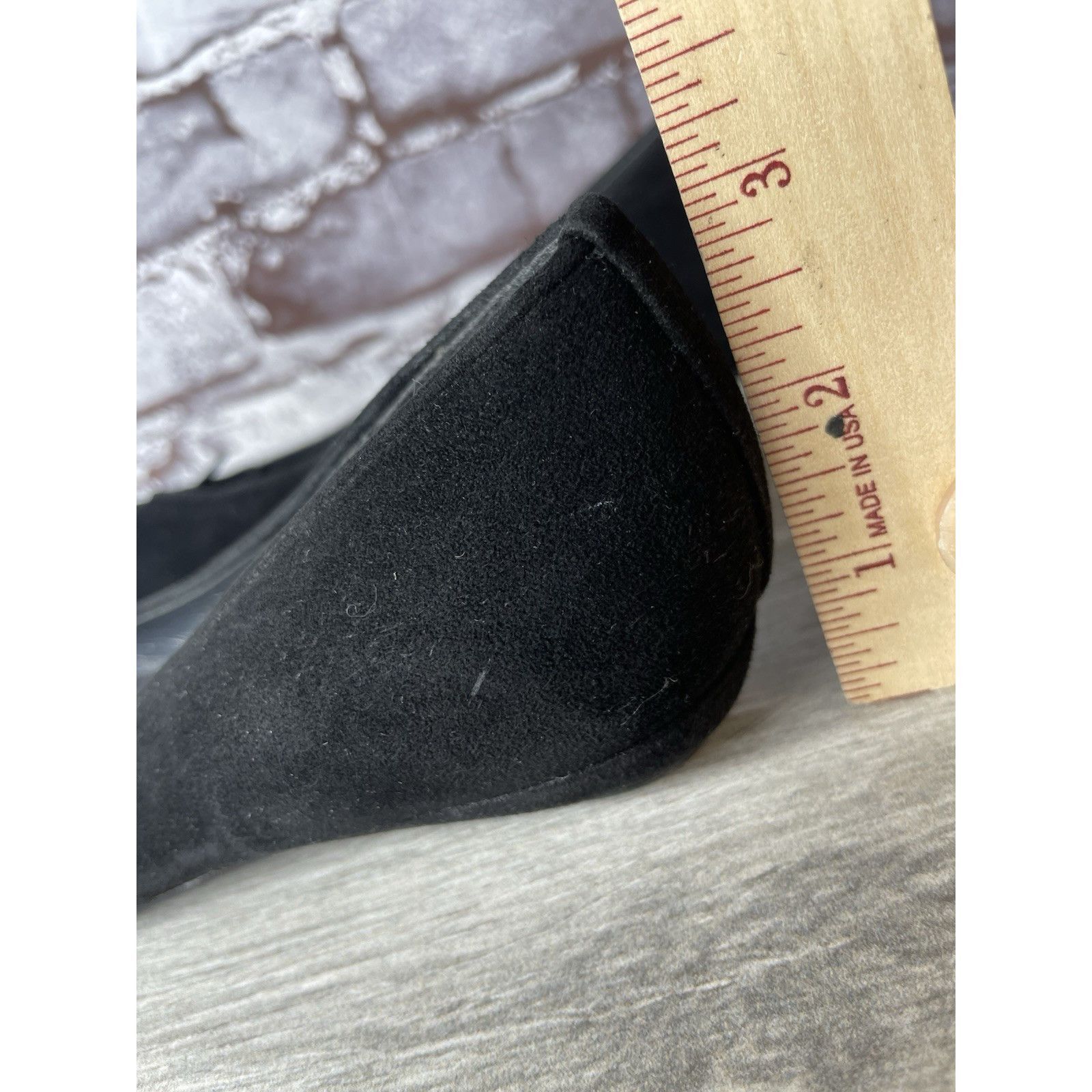 Stuart Weitzman Stuart Weitzman Black Suede Rhinestones Bow Ballet Flats Wom Size US 7.5 / IT 37.5 - 8 Thumbnail