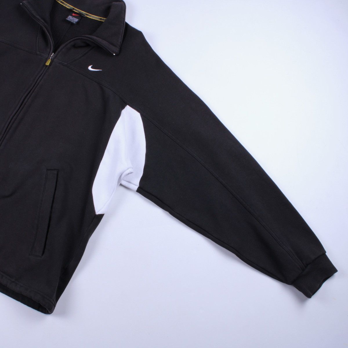Nike × Vintage NIKE Vintage Cotton Full Zip Pockets Sweater Jacket Size US L / EU 52-54 / 3 - 11 Thumbnail