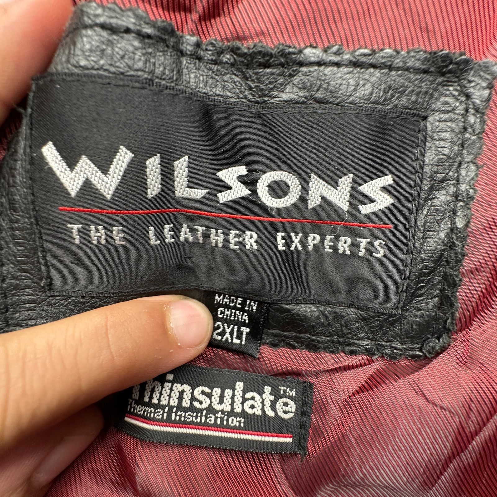 Wilsons Leather Vintage Wilsons Leather Thinsulate Jacket Men 2XLT Black Size US XXL / EU 58 / 5 - 3 Thumbnail