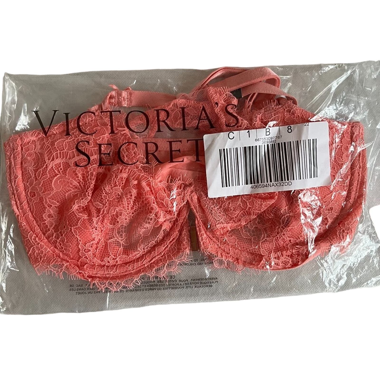 Victoria's Secret Victoria's Secret Dream Angels Balconette Push Up Bra, 32DD Size ONE SIZE - 5 Thumbnail
