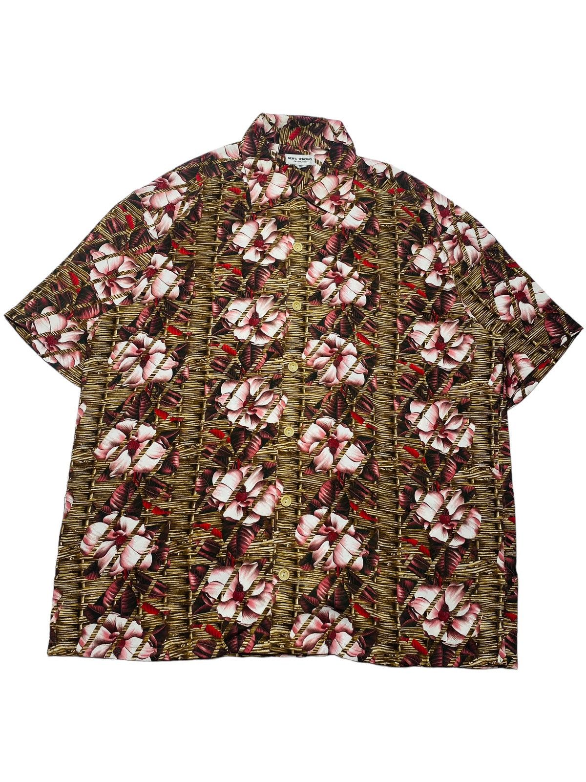 Tornado Mart 1990s Mens Tenoras - Lilly Flowy Shirt Size US L / EU 52-54 / 3 - 1 Thumbnail