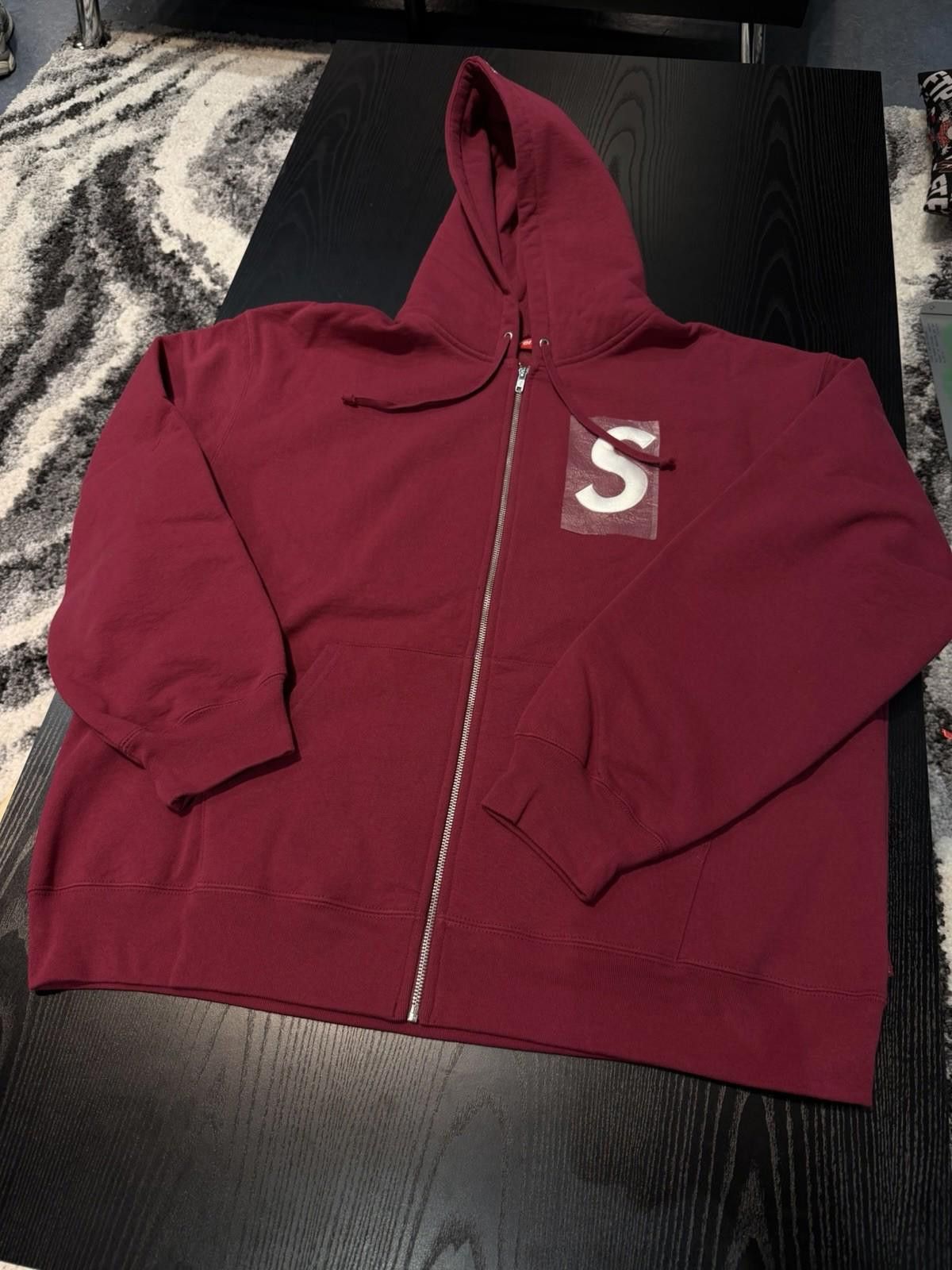 Supreme Supreme S Logo Zip Up Hooded Sweatshirt Red Size (XXL) NEW Size US XXL / EU 58 / 5 - 6 Thumbnail
