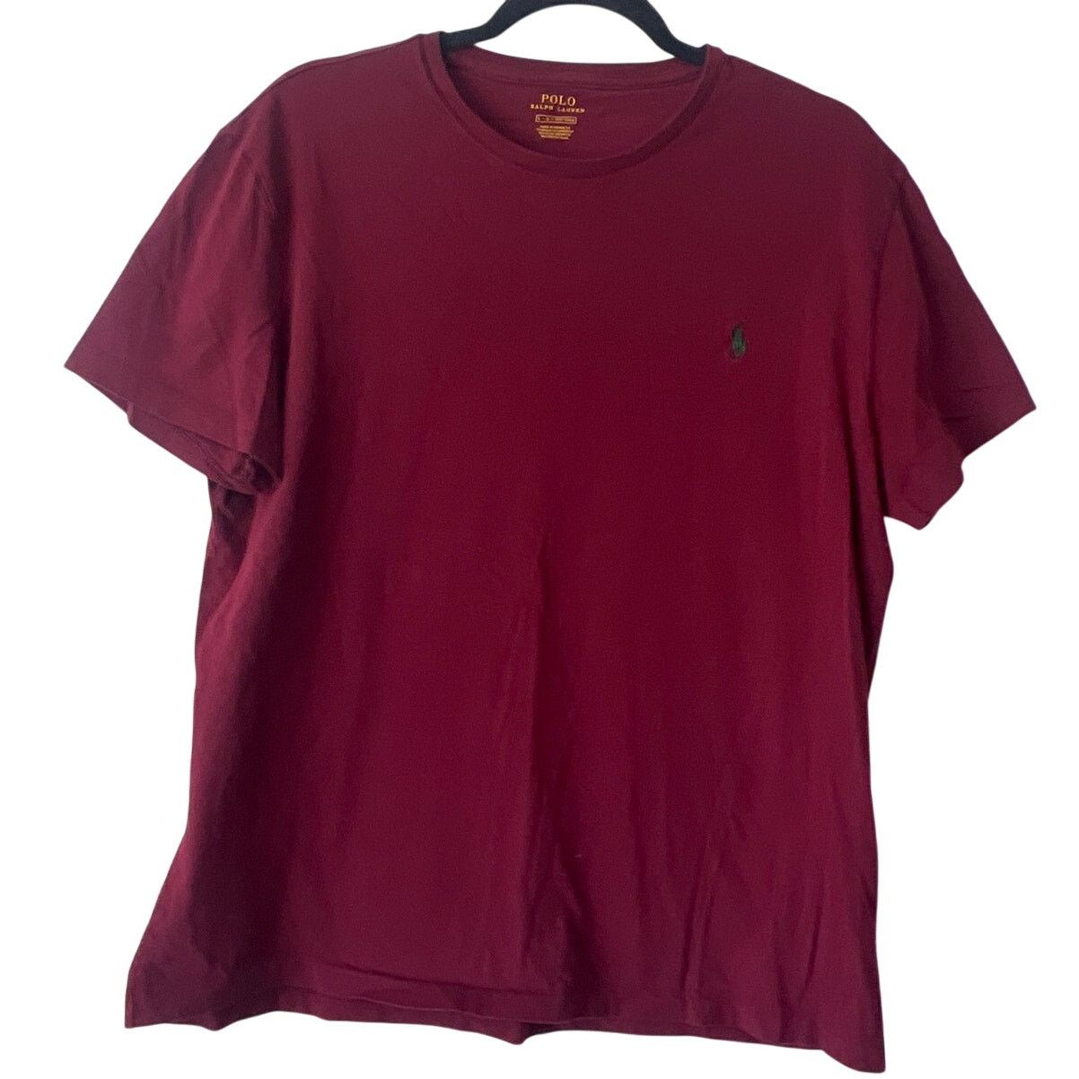 Polo Ralph Lauren POLO Ralph Lauren Burgundy Short Sleeve T-shirt Large Size US L / EU 52-54 / 3 - 1 Thumbnail