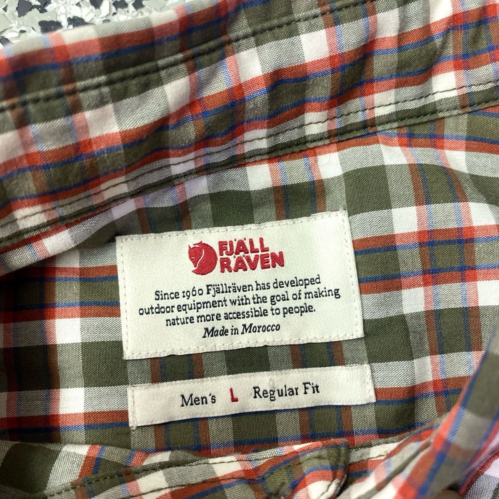 Vintage Fjallraven Mens Flannel Shirt L Regular Fit Red Green Tan Plaid Button Down Shirt Mens L Size US L / EU 52-54 / 3 - 2 Thumbnail
