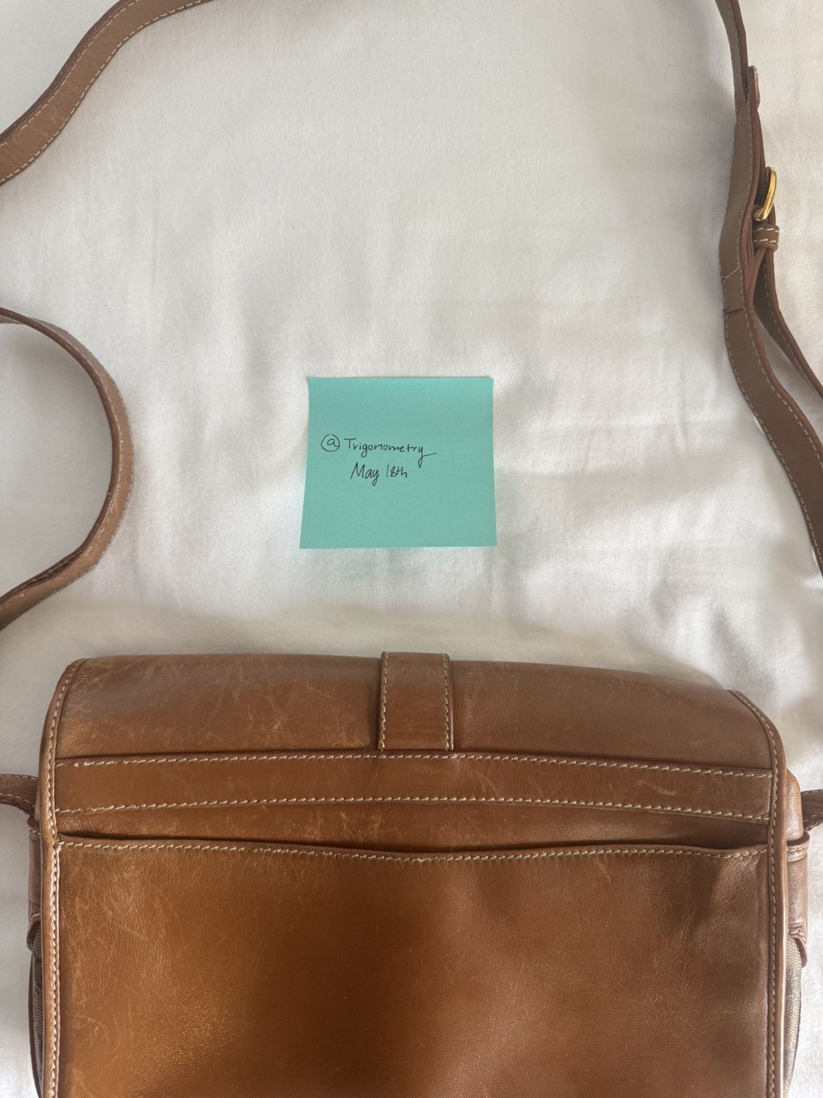 Gucci Vintage Dark Brown Interlocking G Logo Crossbody Bag Size ONE SIZE - 3 Thumbnail