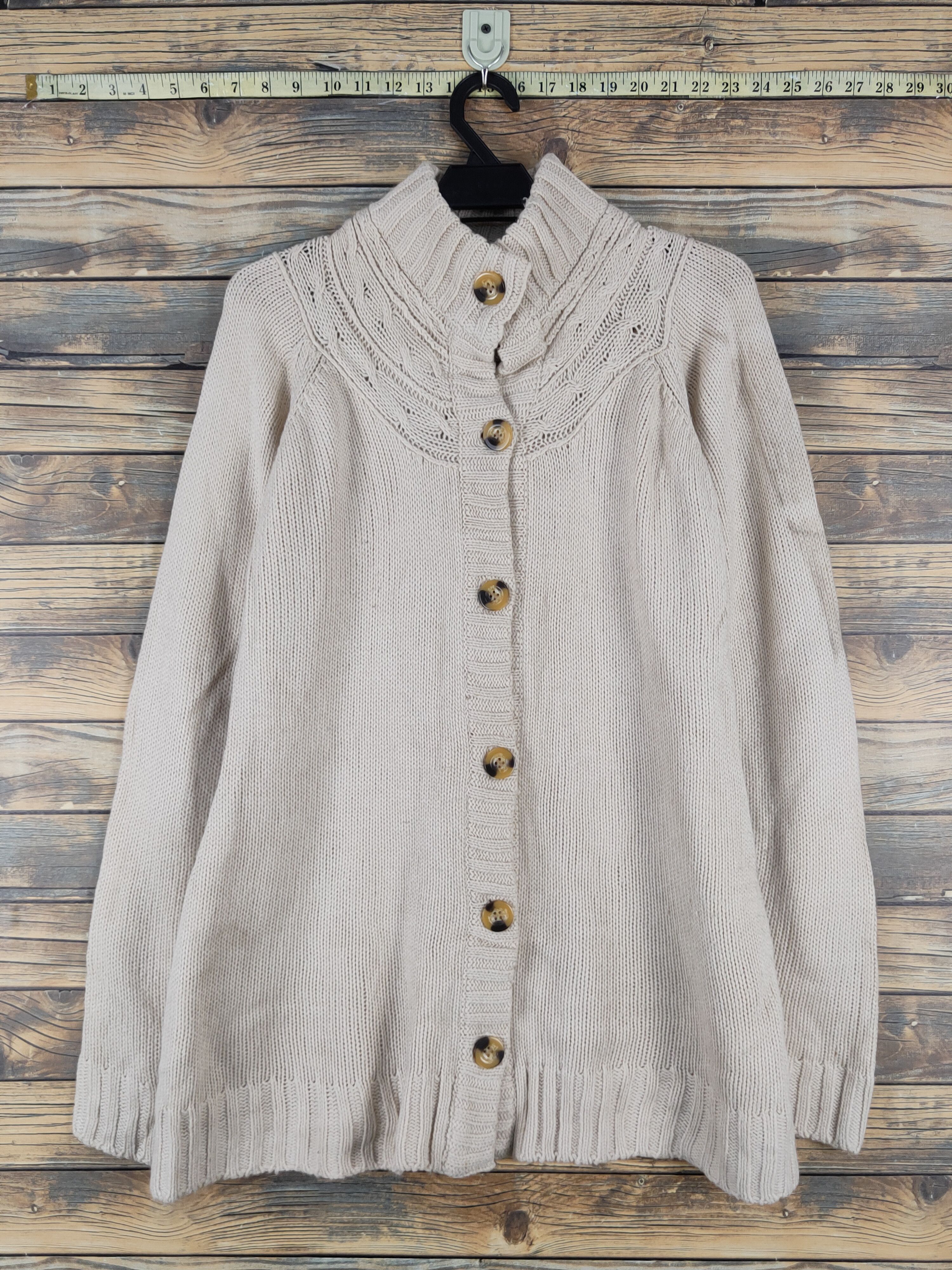Homespun Knitwear × Japanese Brand Amical Ivory Knitwear Cardigan #W1557 Size M / US 6-8 / IT 42-44 - 1 Thumbnail
