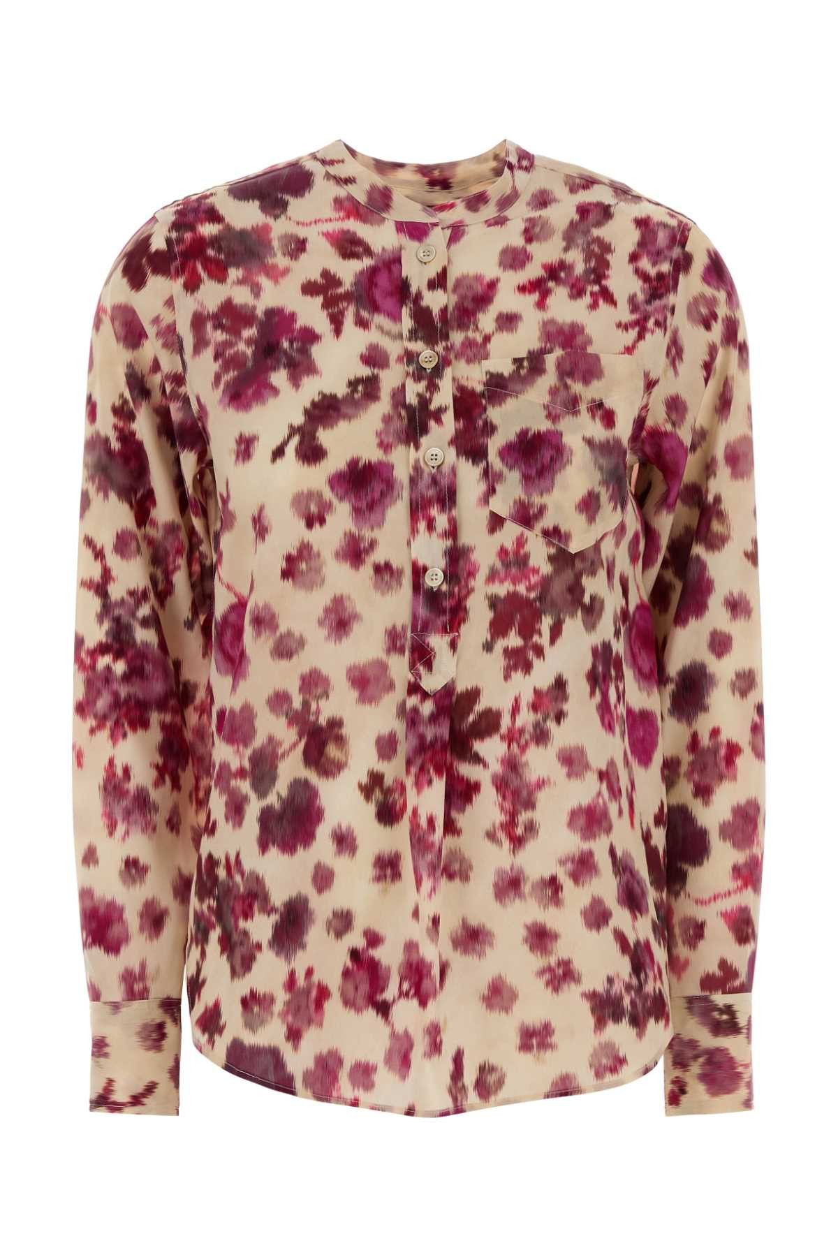 Isabel Marant Printed Stretch Silk Rusak Shirt Size M / US 6-8 / IT 42-44 - 1 Thumbnail