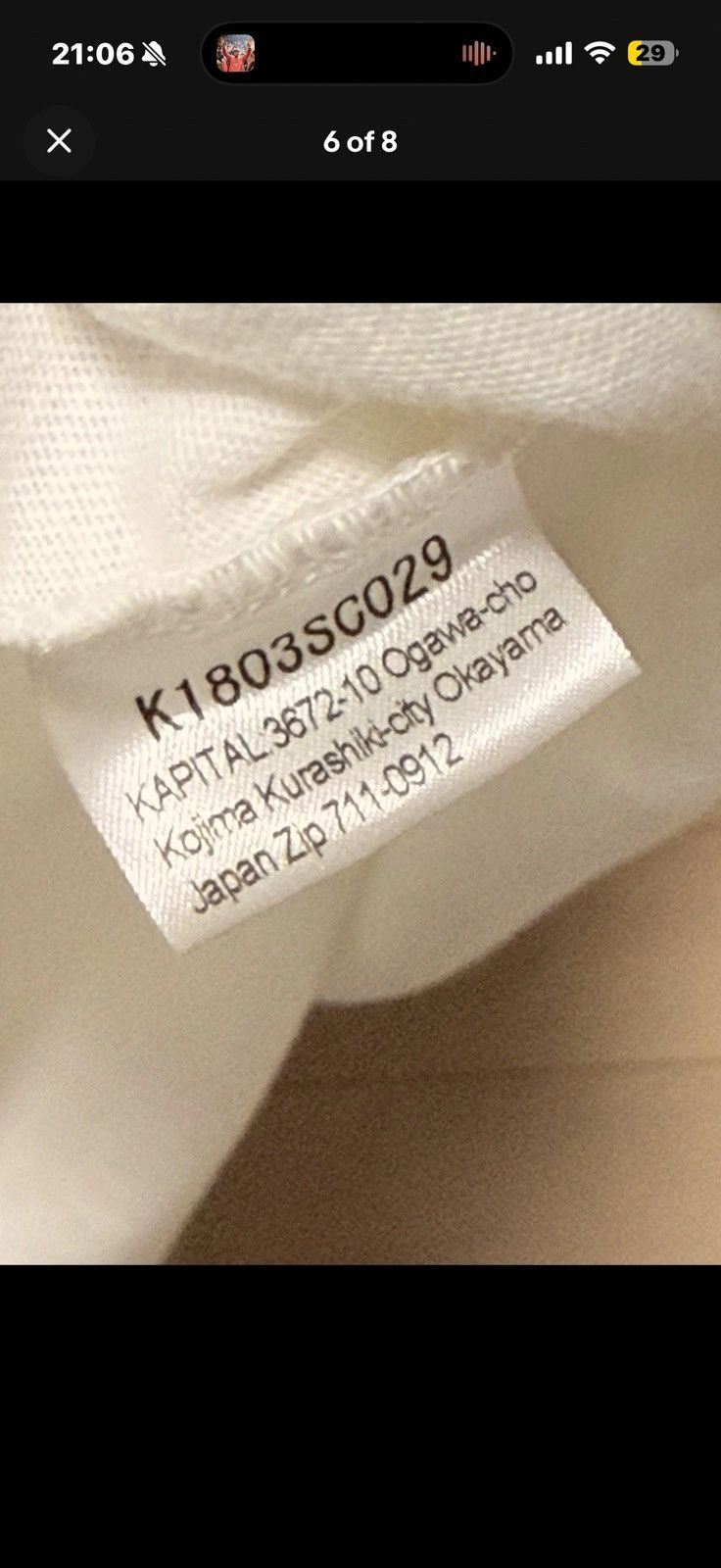 Kapital KAPITAL VINTAGE AIVY T SHIRT SIZE 4 (XL) Size US XL / EU 56 / 4 - 6 Thumbnail