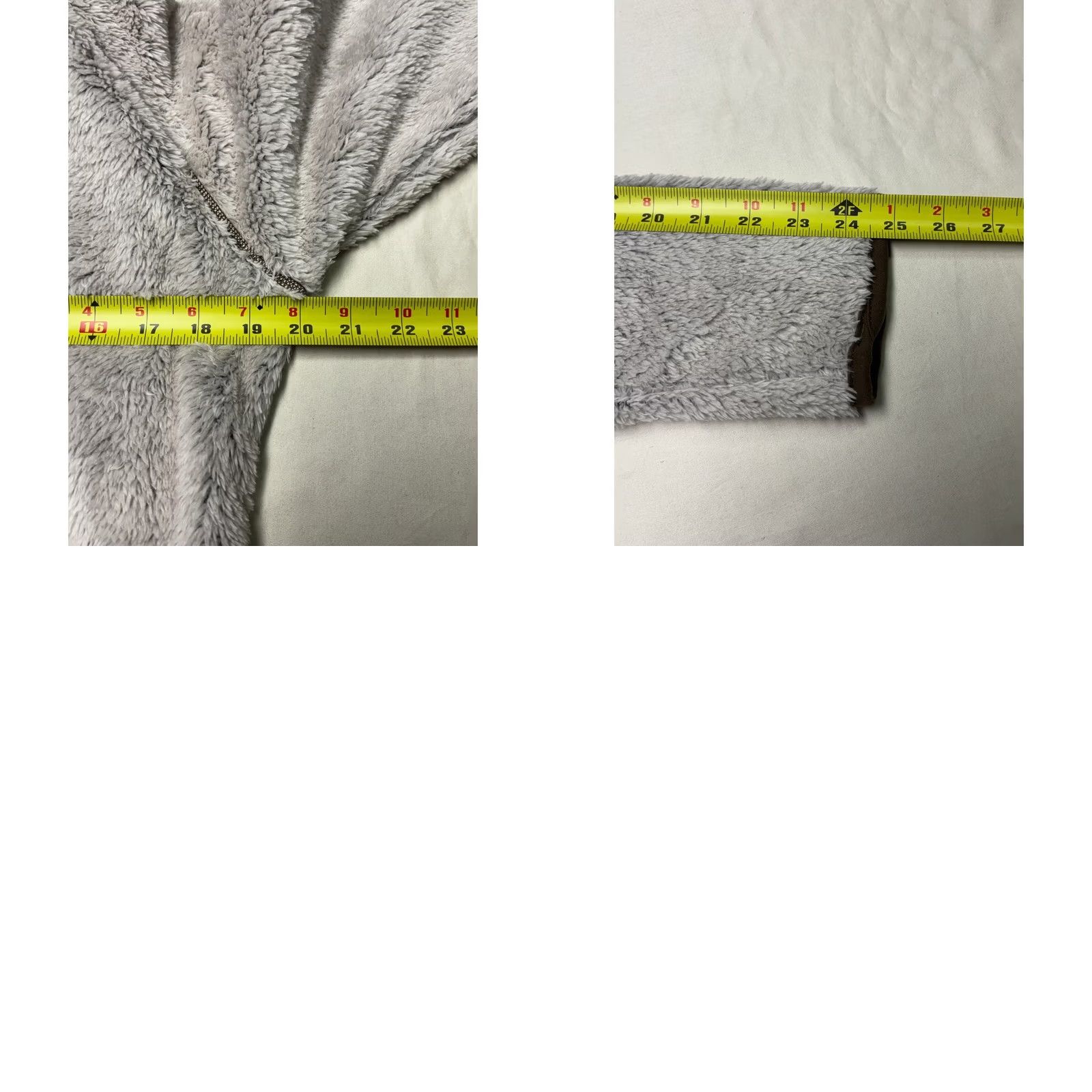 Vintage Kuhl Flight Jacket Womens Medium Grey High Pile Fleece Full Zip Stowaway Hood Size M / US 6-8 / IT 42-44 - 8 Thumbnail