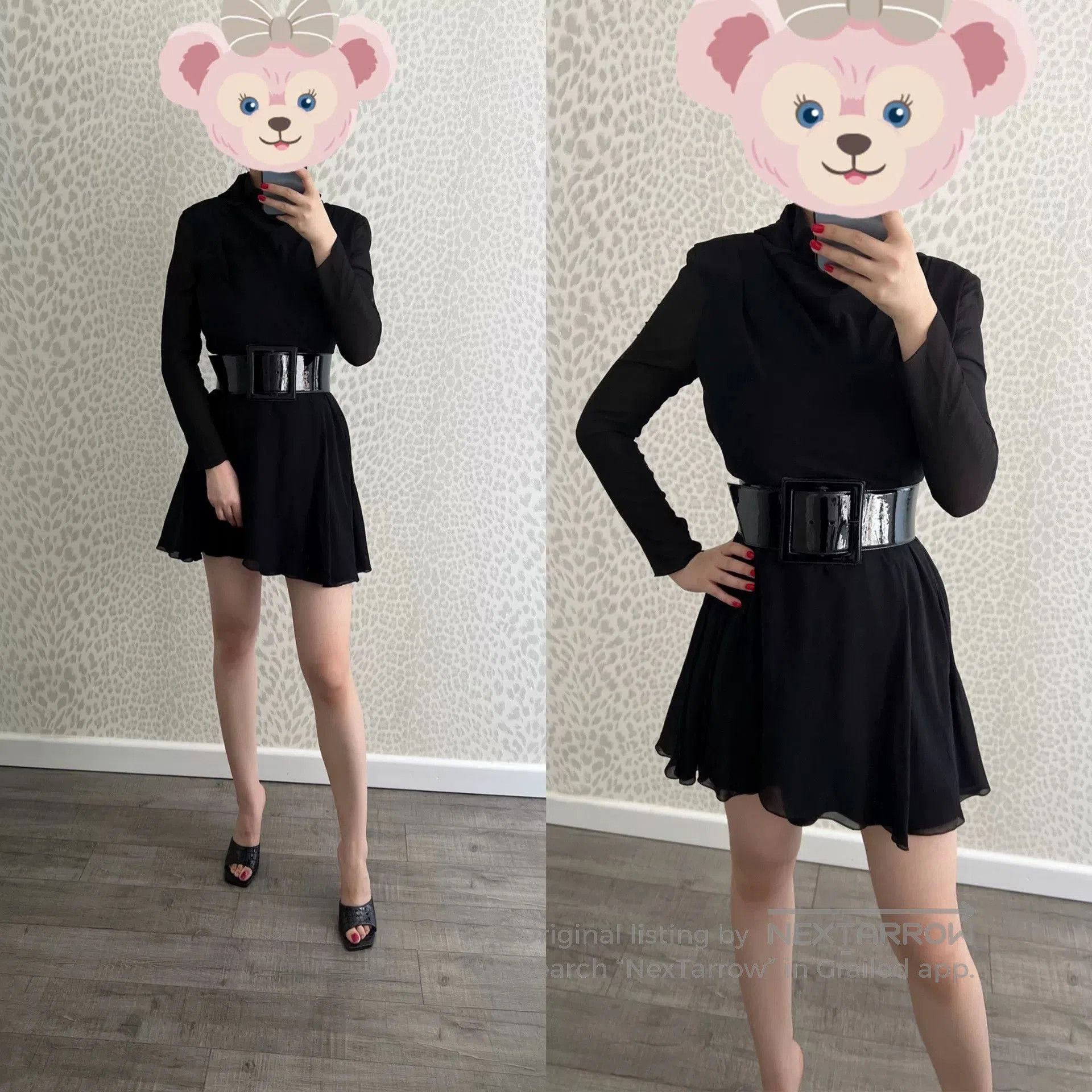 Saint Laurent Paris Saint Laurent Black High Neck Dress. Size M / US 6-8 / IT 42-44 - 2 Thumbnail
