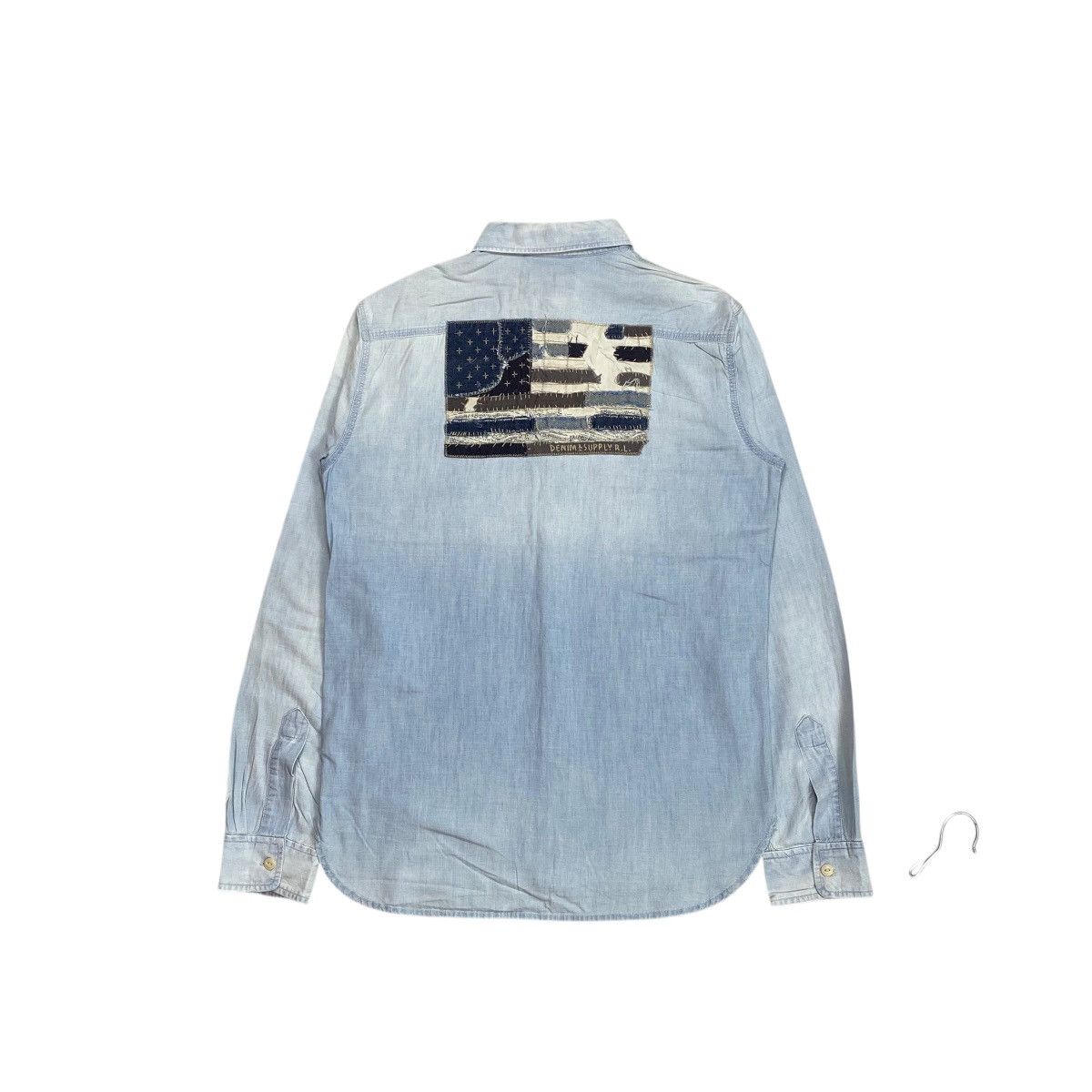 Denim & Supply Ralph Lauren Denim&Supply Ralph Lauren American Flag Washed Denim Shirts Size US M / EU 48-50 / 2 - 1 Thumbnail
