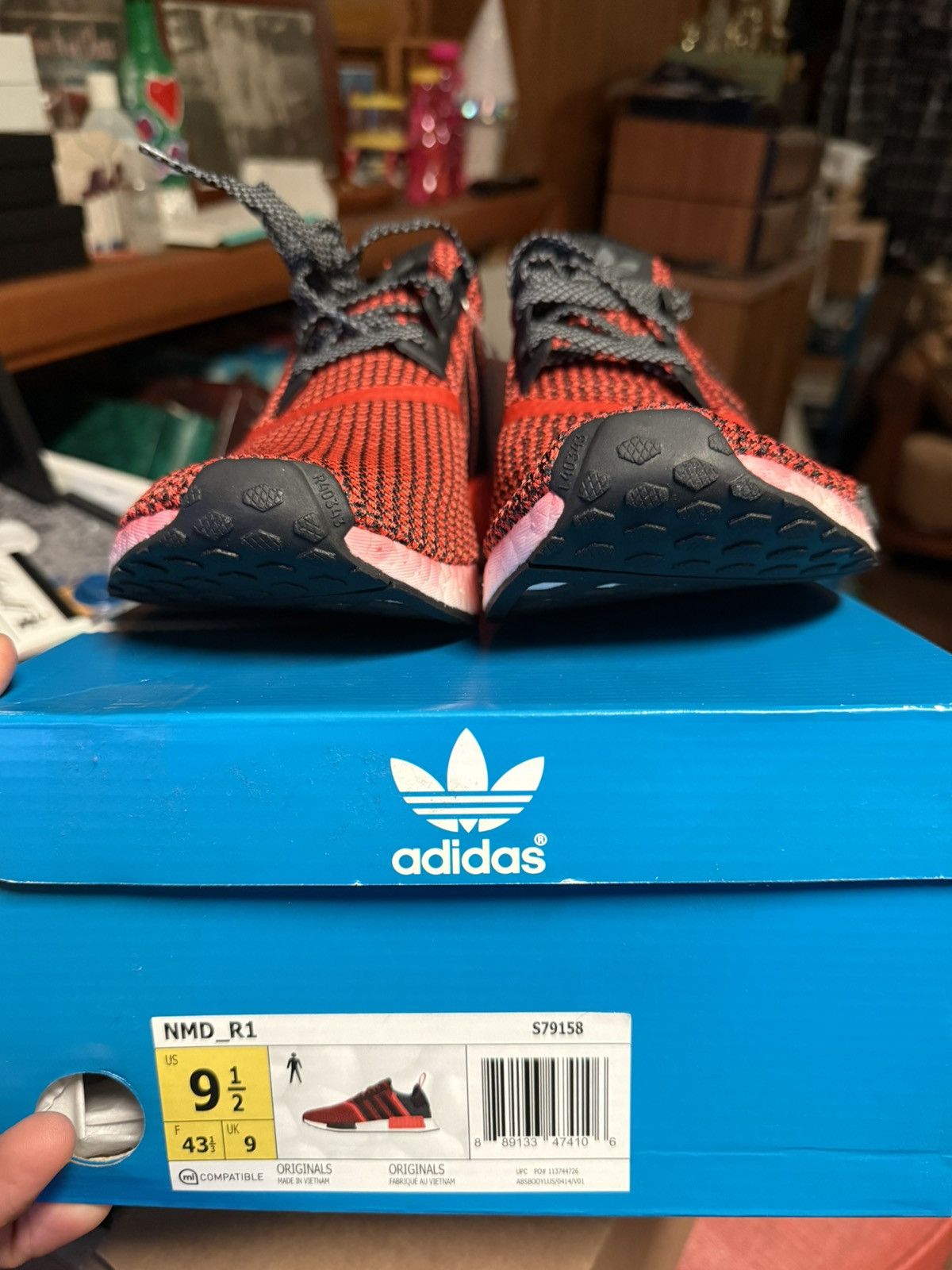 Adidas Adidas NMD R1 Lush Red Size US 9.5 / EU 42-43 - 6 Thumbnail