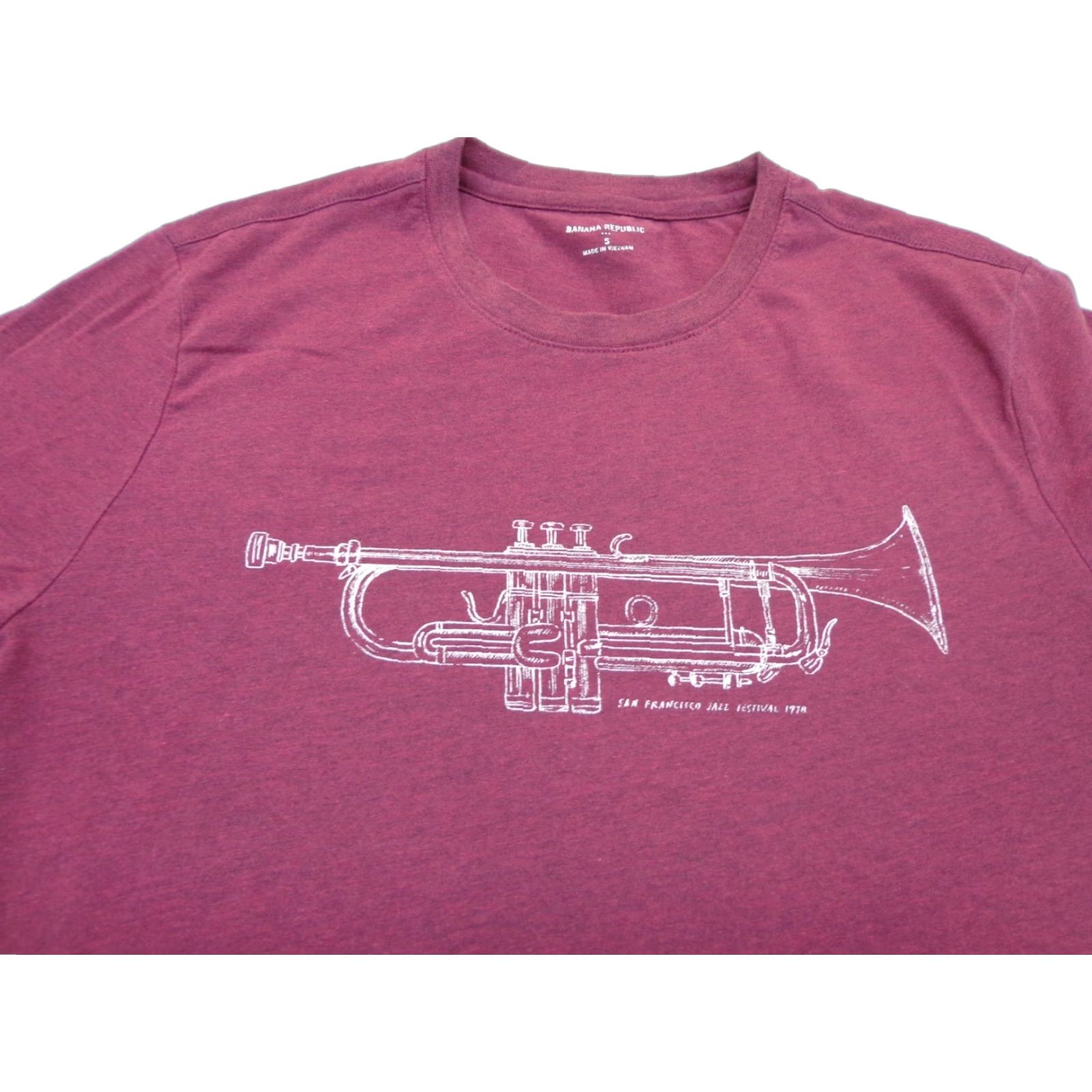 Banana Republic VINTAGE Banana Republic San Francisco Jazz Festival 1978 Trumpet Graphic T Shirt SMALL Size US S / EU 44-46 / 1 - 1 Thumbnail