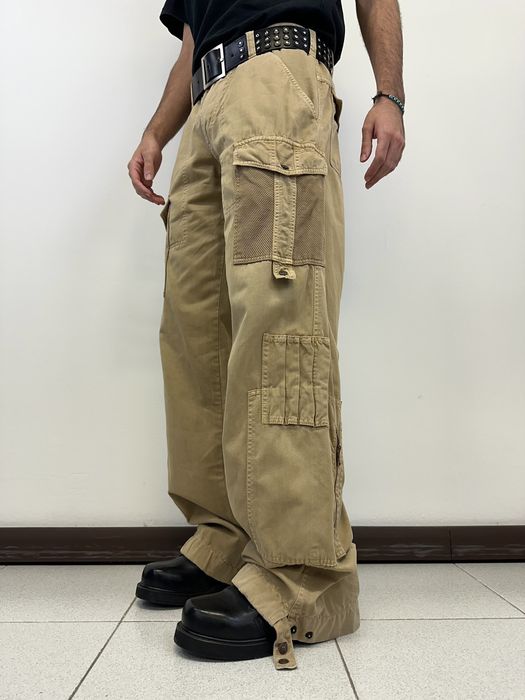 Dolce & Gabbana SS2003 flared baggy cargo pants parachute pockets