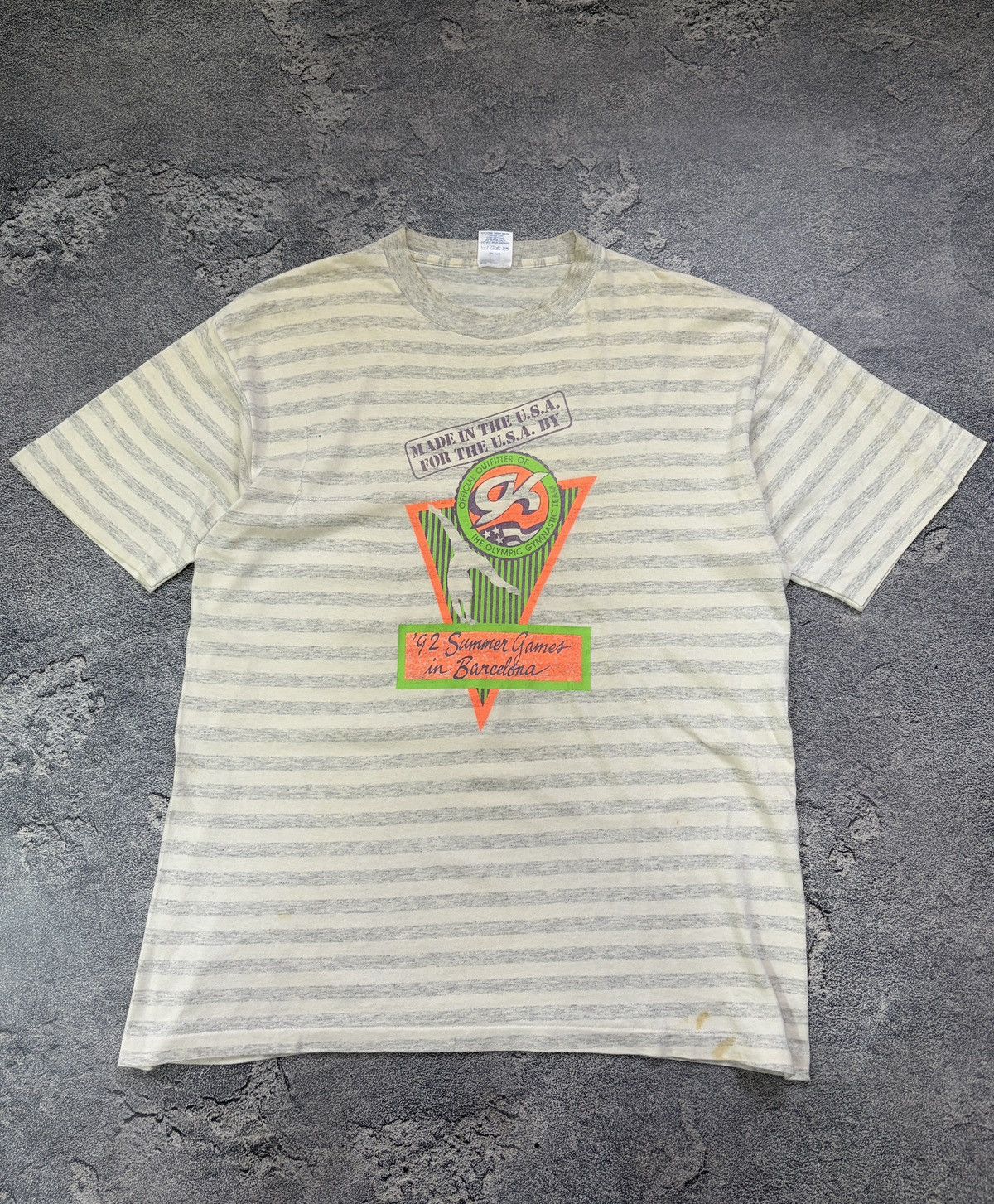 Vintage Vintage 1992 Barcelona Olympics T-Shirt Belton USA L Size US L / EU 52-54 / 3 - 1 Thumbnail
