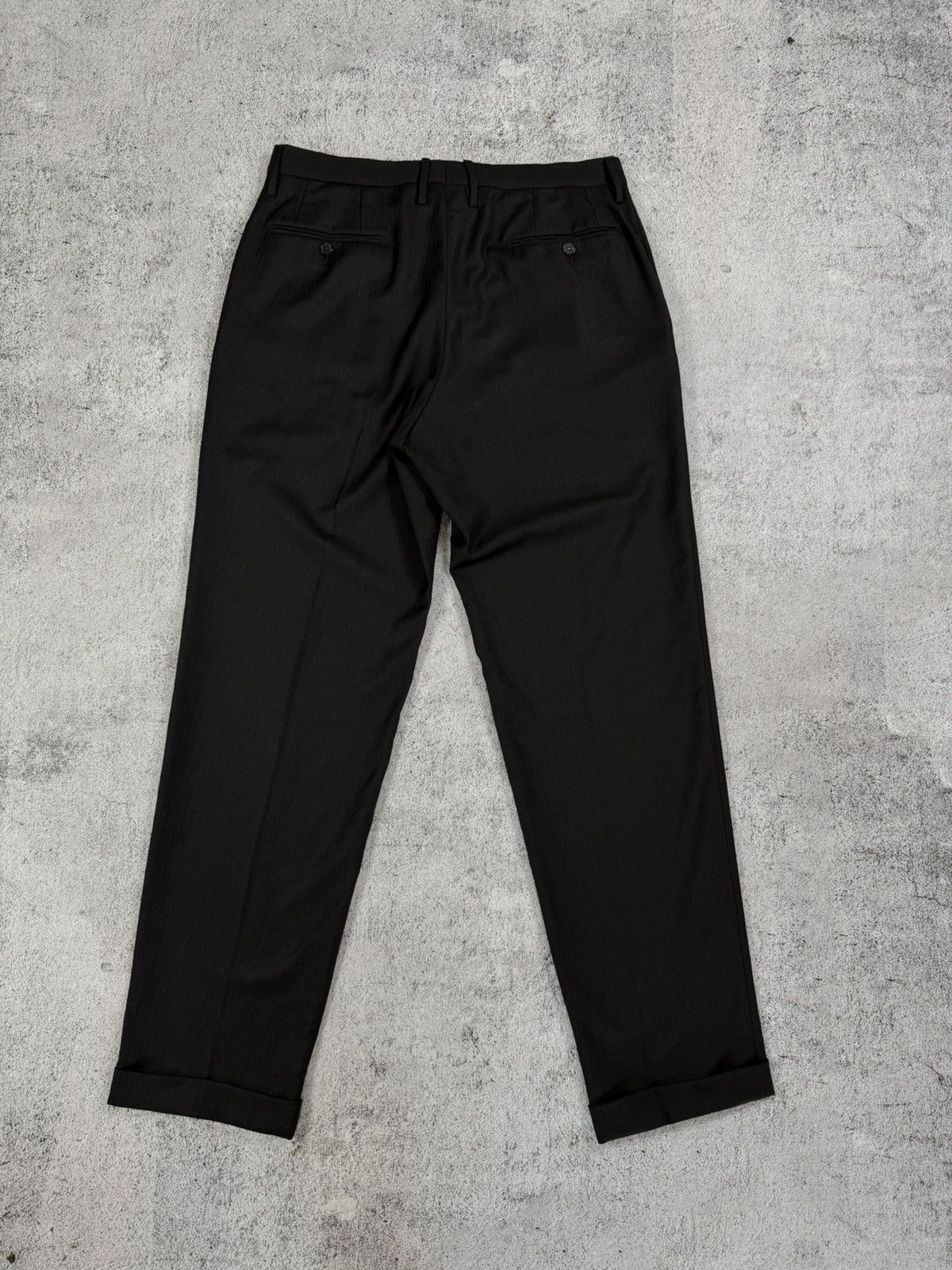 Gucci Gucci Classic Black Suit | Original | Size 52 | Size 52L - 23 Thumbnail