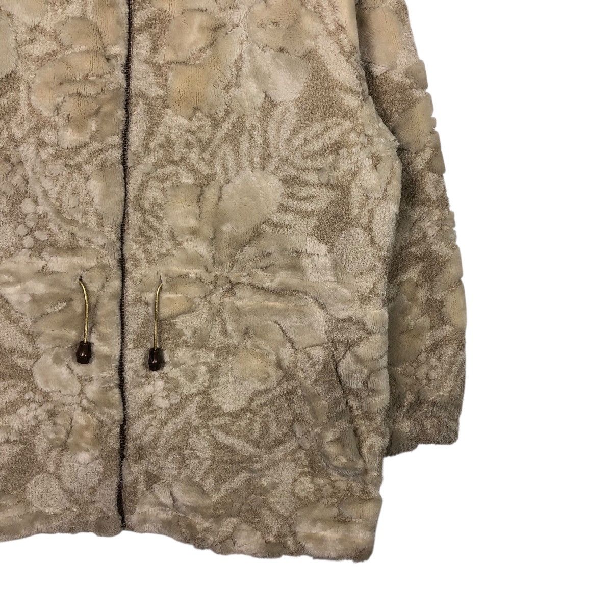 Japanese Brand 📌Vintage Fleece Zipper Jacket Ryu Sports Floral Over Print Size US M / EU 48-50 / 2 - 5 Thumbnail