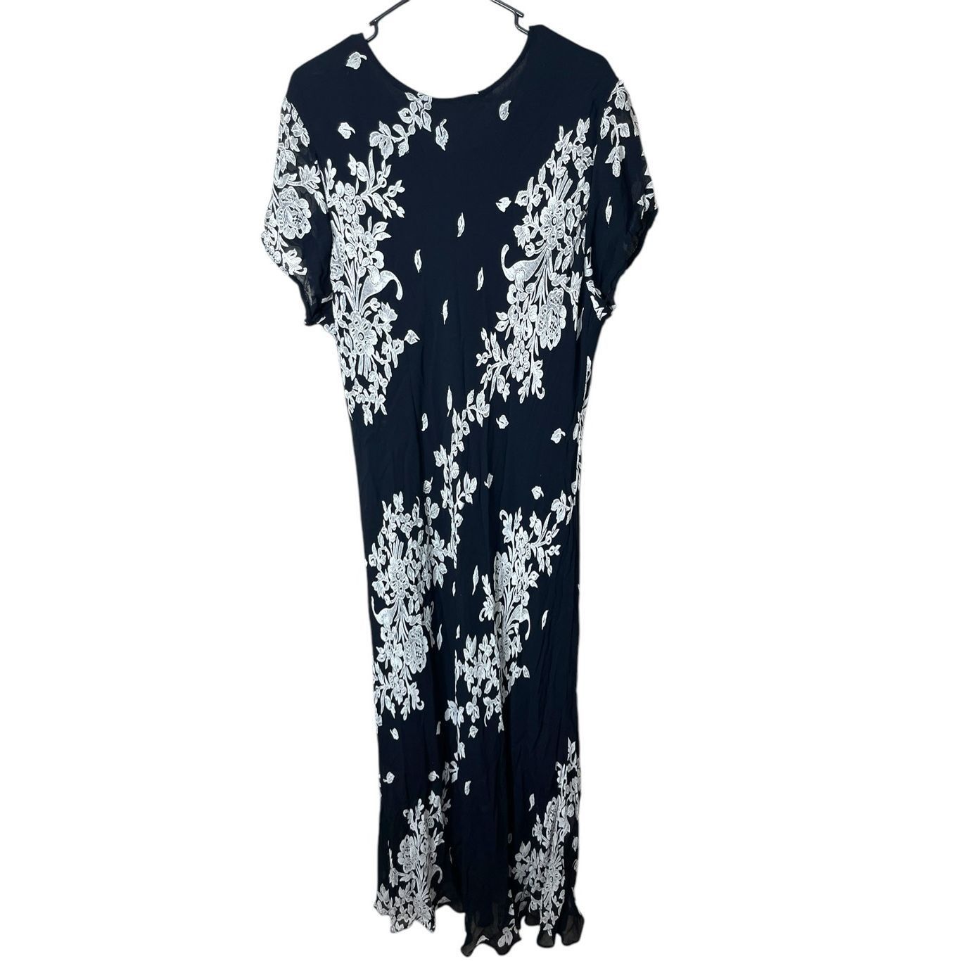 Other Paradise Plus Y2K 90s Black Floral Print Midi Dress Size 3X Size 3XL / US 20-22 - 8 Thumbnail