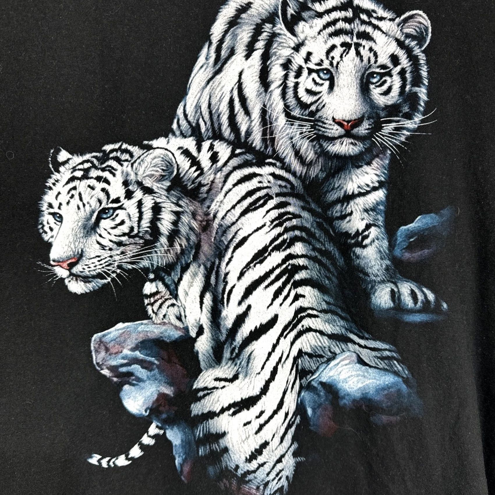 Doublet VINTAGE Hot Rock Shirt Tiger Graphic T Shirt Black XXL 2000s Double Sided Mens Size US XXL / EU 58 / 5 - 2 Thumbnail