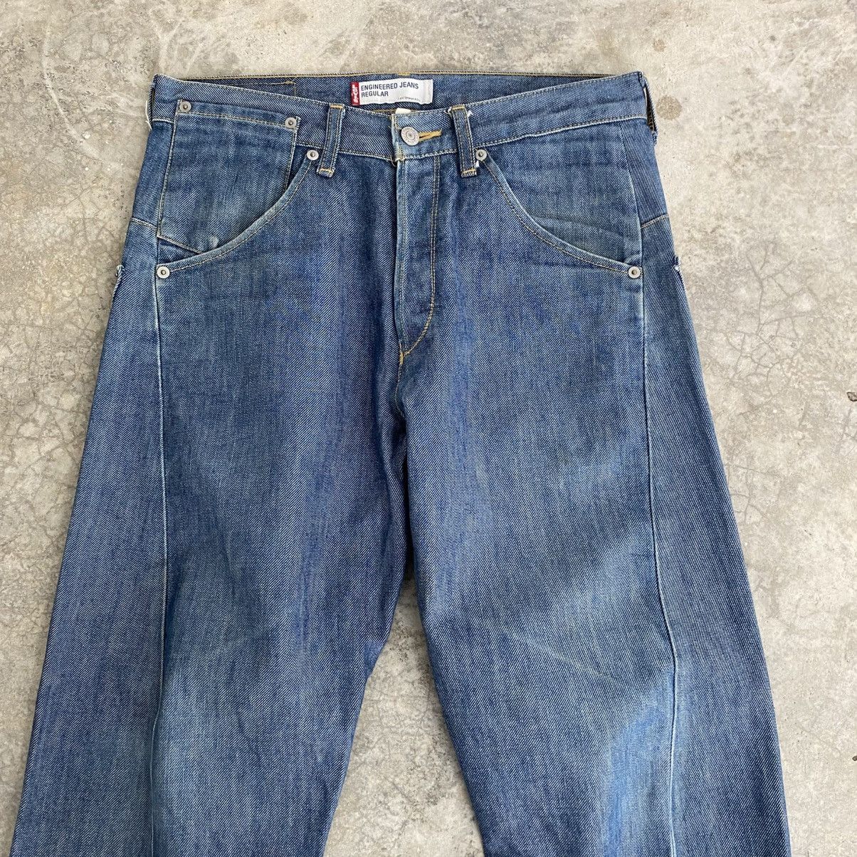 Levi's Vintage Levis Engineered Twisted Leg Regular Denim Jeans Size US 31 - 2 Thumbnail