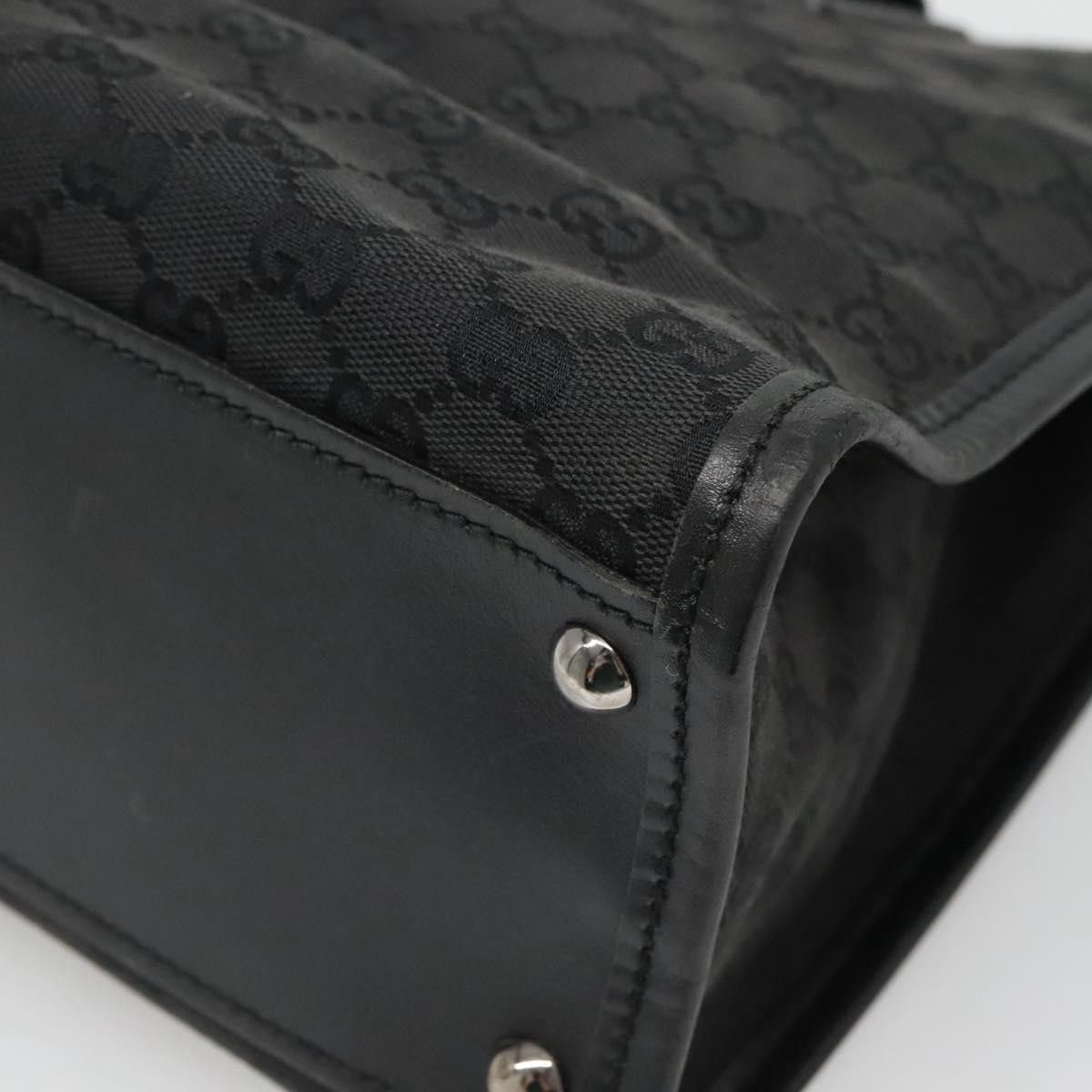 Gucci GUCCI GG Canvas Shoulder Bag Black Silver Size ONE SIZE - 12 Thumbnail