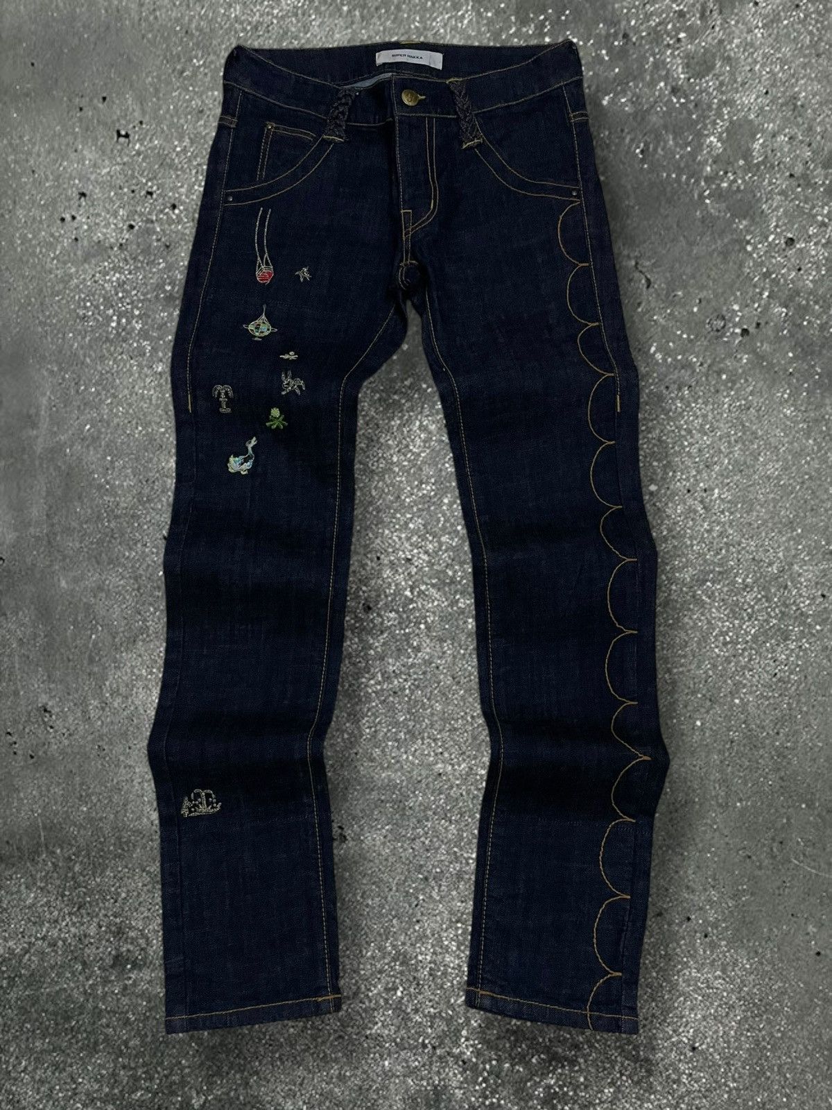 Japanese Brand Vintage Japan Designer Rare Super Hakka Artistic Art Denim Size US 29 - 1 Thumbnail