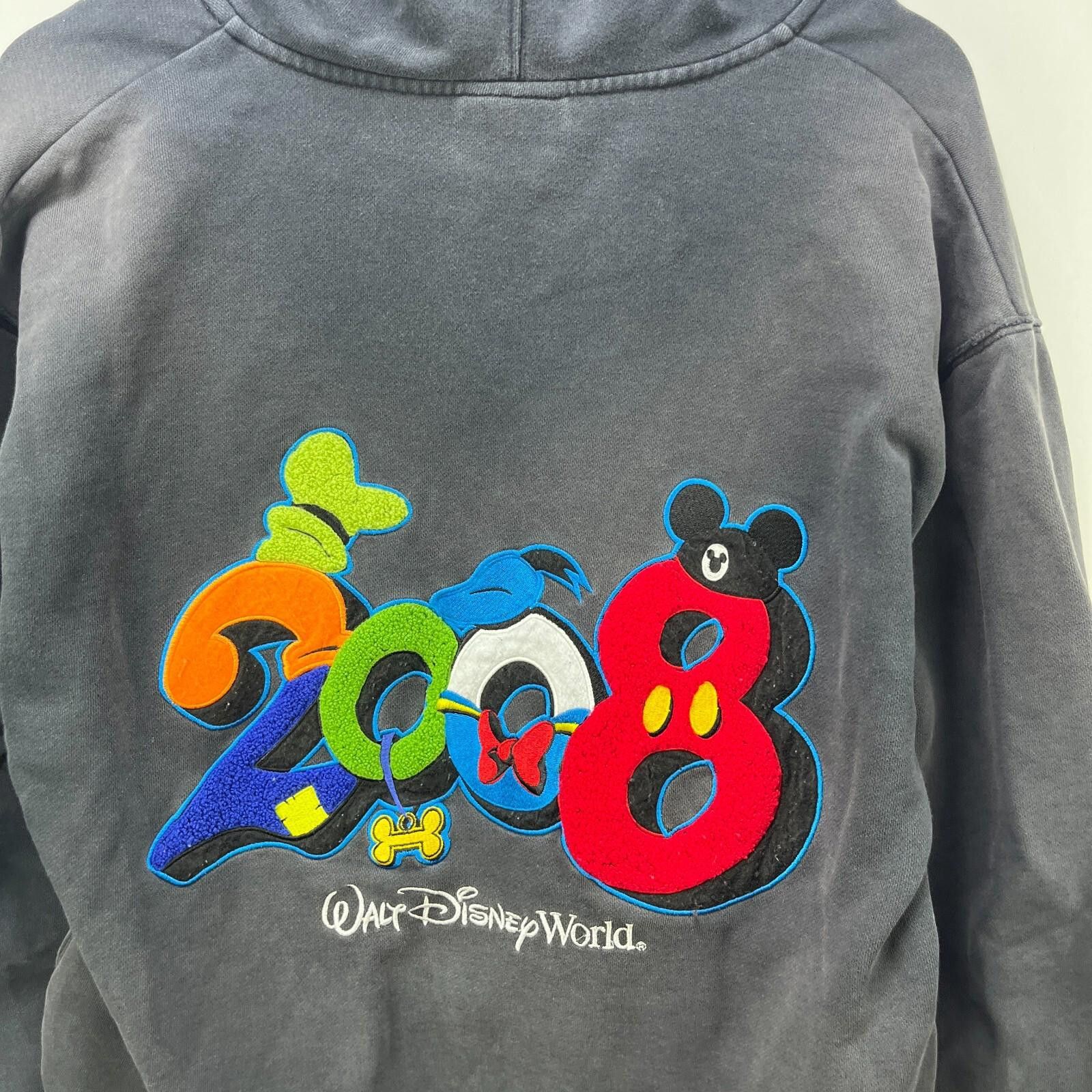 Disney Vintage Disney World 2008 Y2K Hoodie Medium Sun Faded Size US M / EU 48-50 / 2 - 2 Thumbnail