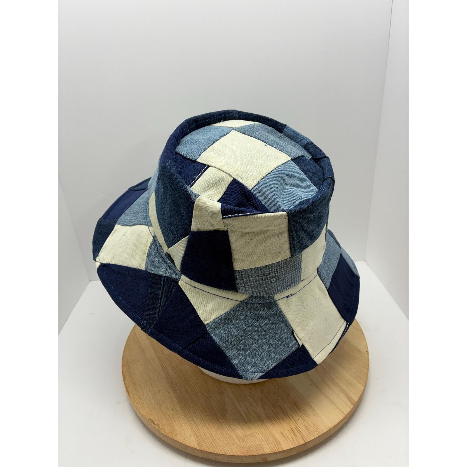 Other Upcycled Denim Patchwork Bucket Hat | Can't Top That Hat Co. Size ONE SIZE - 5 Thumbnail