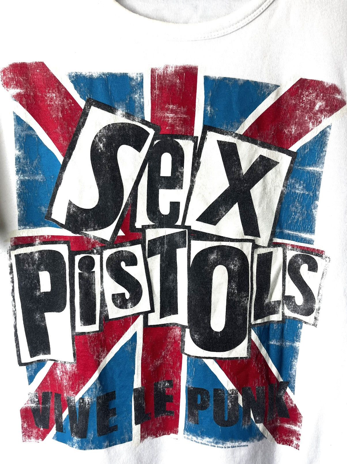 Band Tees 2011 Vintage Sex Pistols Vive Le Punk T Shirt Band Rock Size US XXL / EU 58 / 5 - 2 Thumbnail