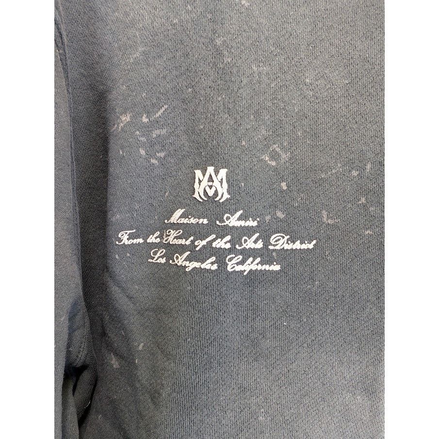 Amiri o1rshd1 Vintage Collegiate Zip Hoodie in Black Size US M / EU 48-50 / 2 - 9 Thumbnail