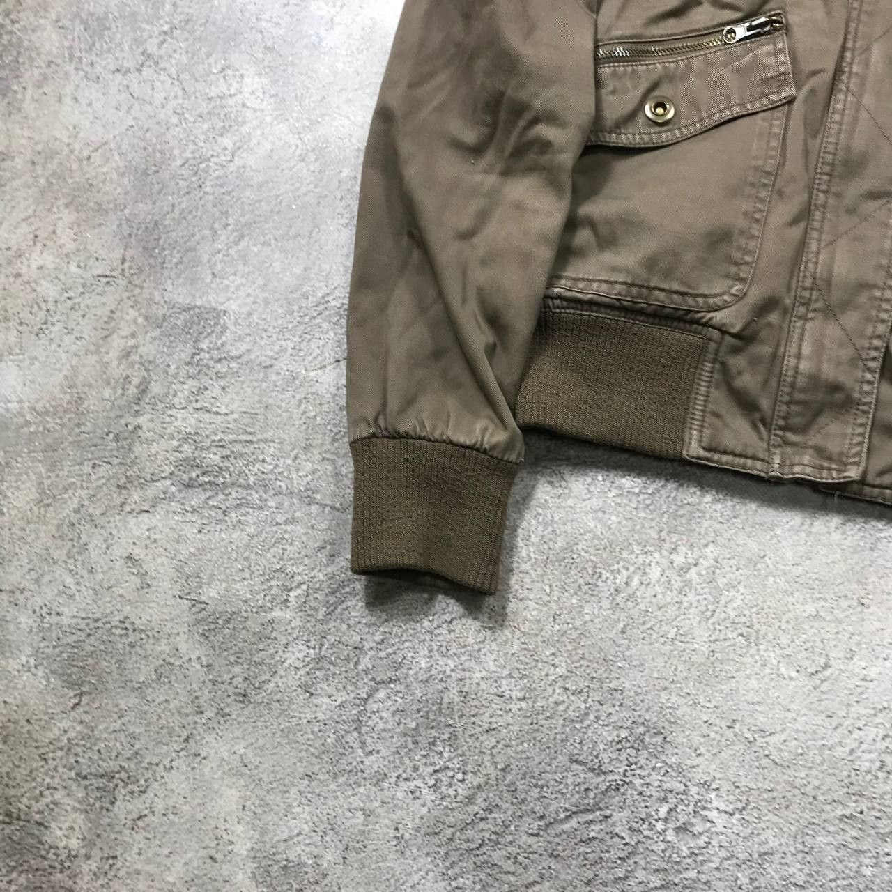 Vintage Vintage Y2K Khaki Bomber Jacket Streetwear Gorpcore Slim M Size M / US 6-8 / IT 42-44 - 5 Thumbnail