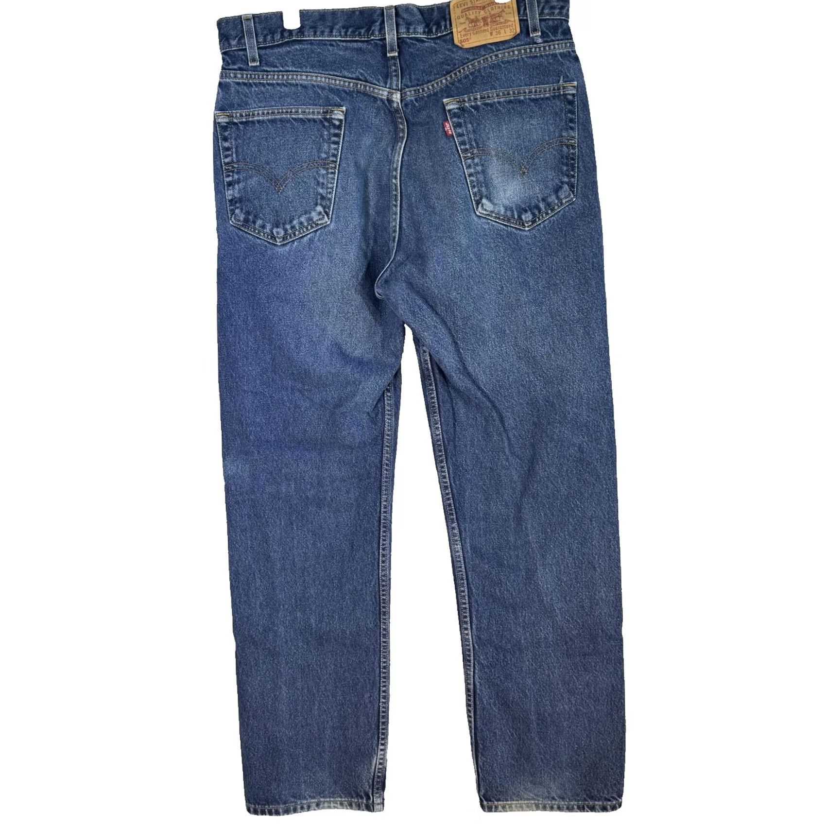 Levi's VINTAGE Levi's 505 Jeans Mens 36x32 Blue Regular Fit Straight Leg Denim 90s Y2K USA Cowboy 5-Pocket Mens Size US 36 / EU 52 - 2 Thumbnail