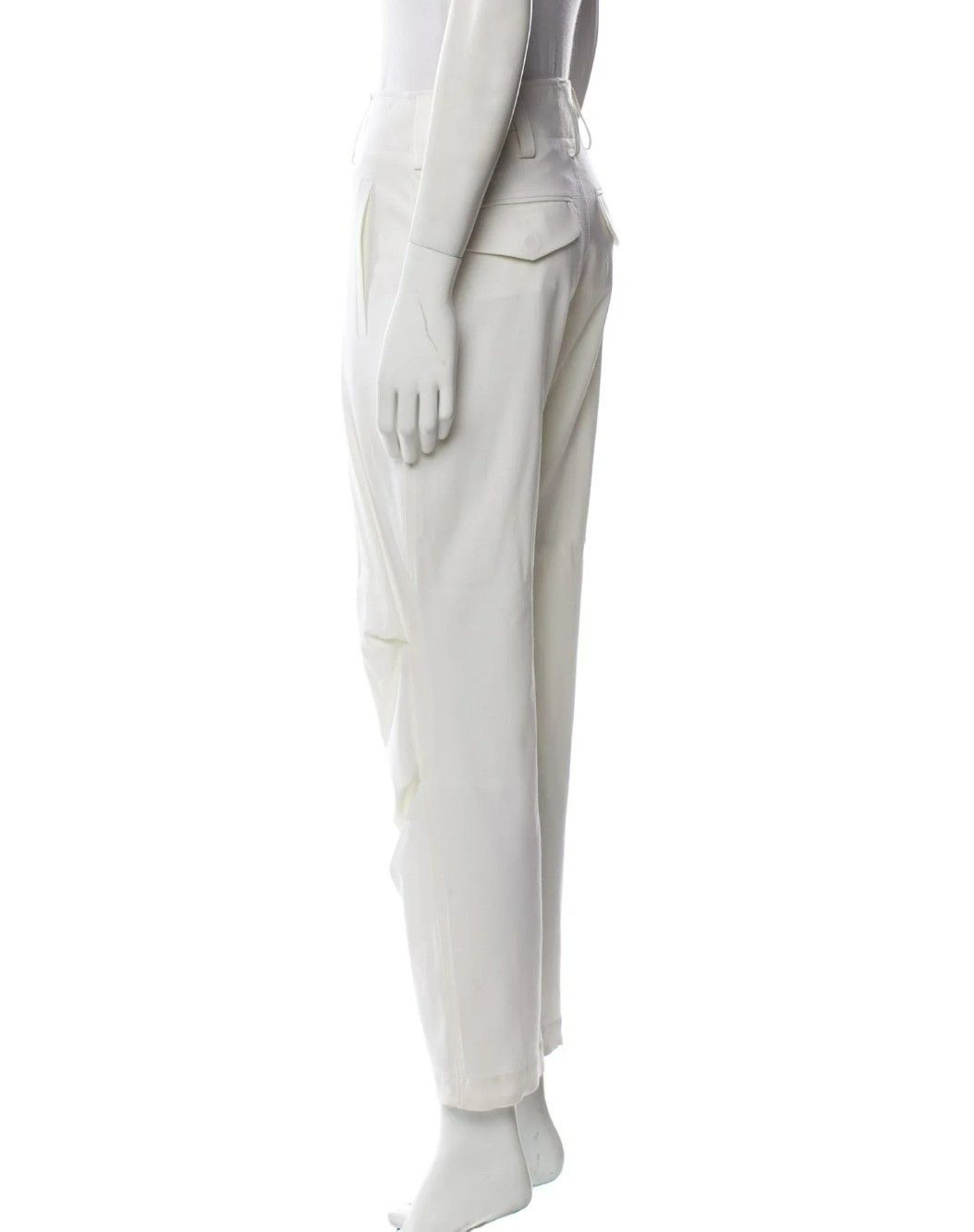 Other Nells Nelson Cream Virgin Wool Pants – Size M/38IT – High-R Size 26" / US 2 / IT 38 - 8 Thumbnail