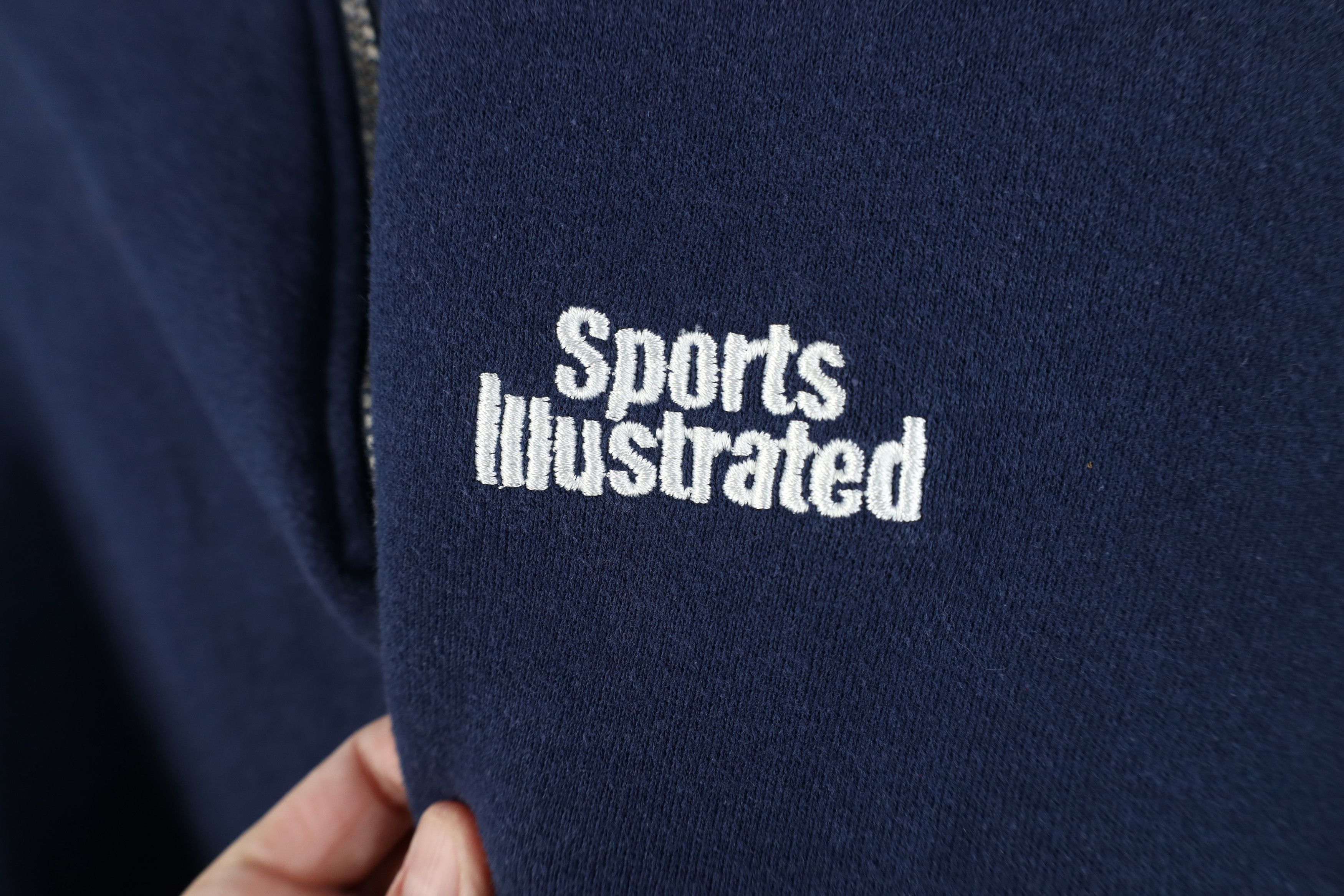 Vintage Vintage 90s Y2K Sports Illustrated 1/4 Half Zip Sweatshirt Size US L / EU 52-54 / 3 - 4 Thumbnail