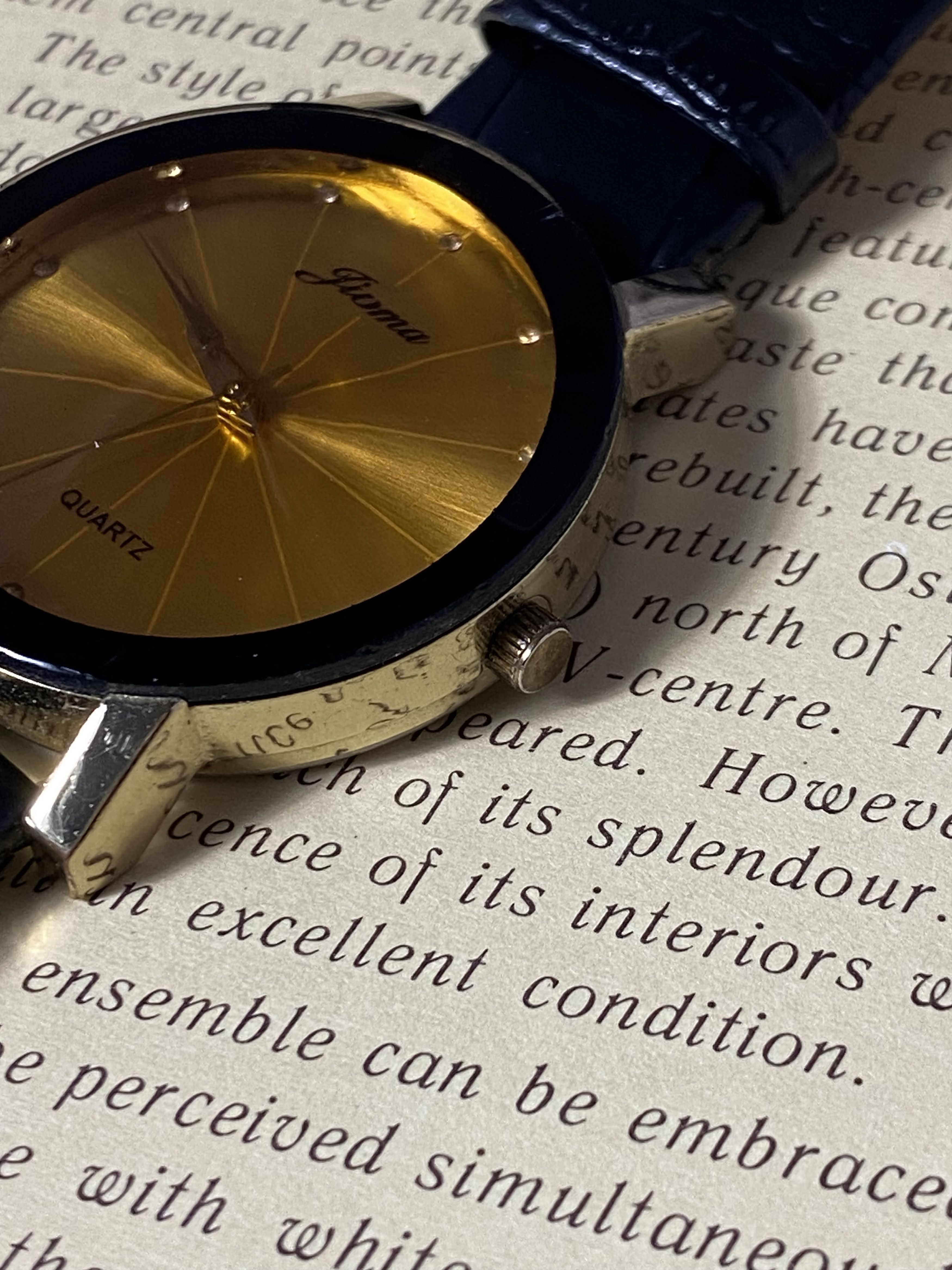 Jewelry × Vintage Elegant Watch with Leather Strap, Perfect Gift Size ONE SIZE - 3 Thumbnail